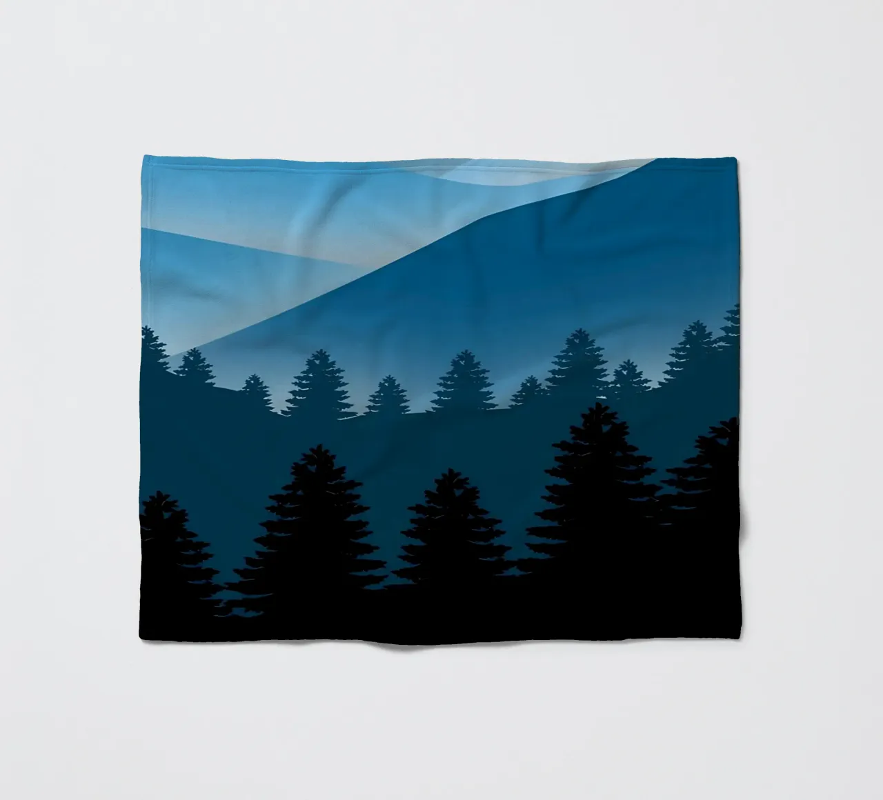 paesaggio piatto notturno coperta in pile da Bartosz Powalka