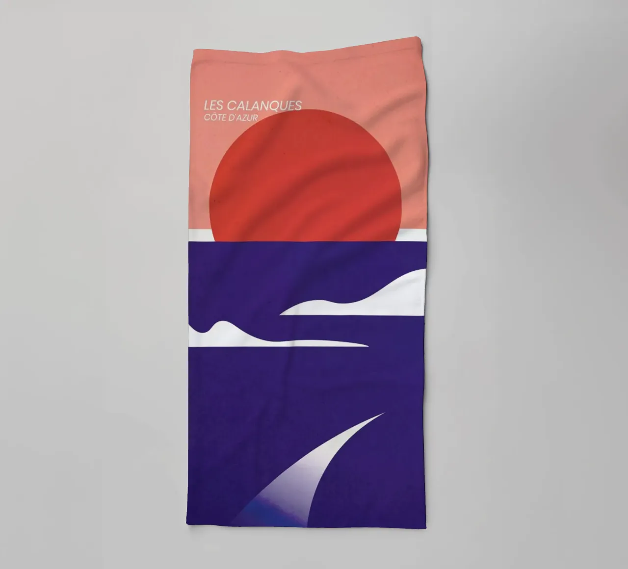 Les Calanques asciugamano da bagno da The Cartography Collection