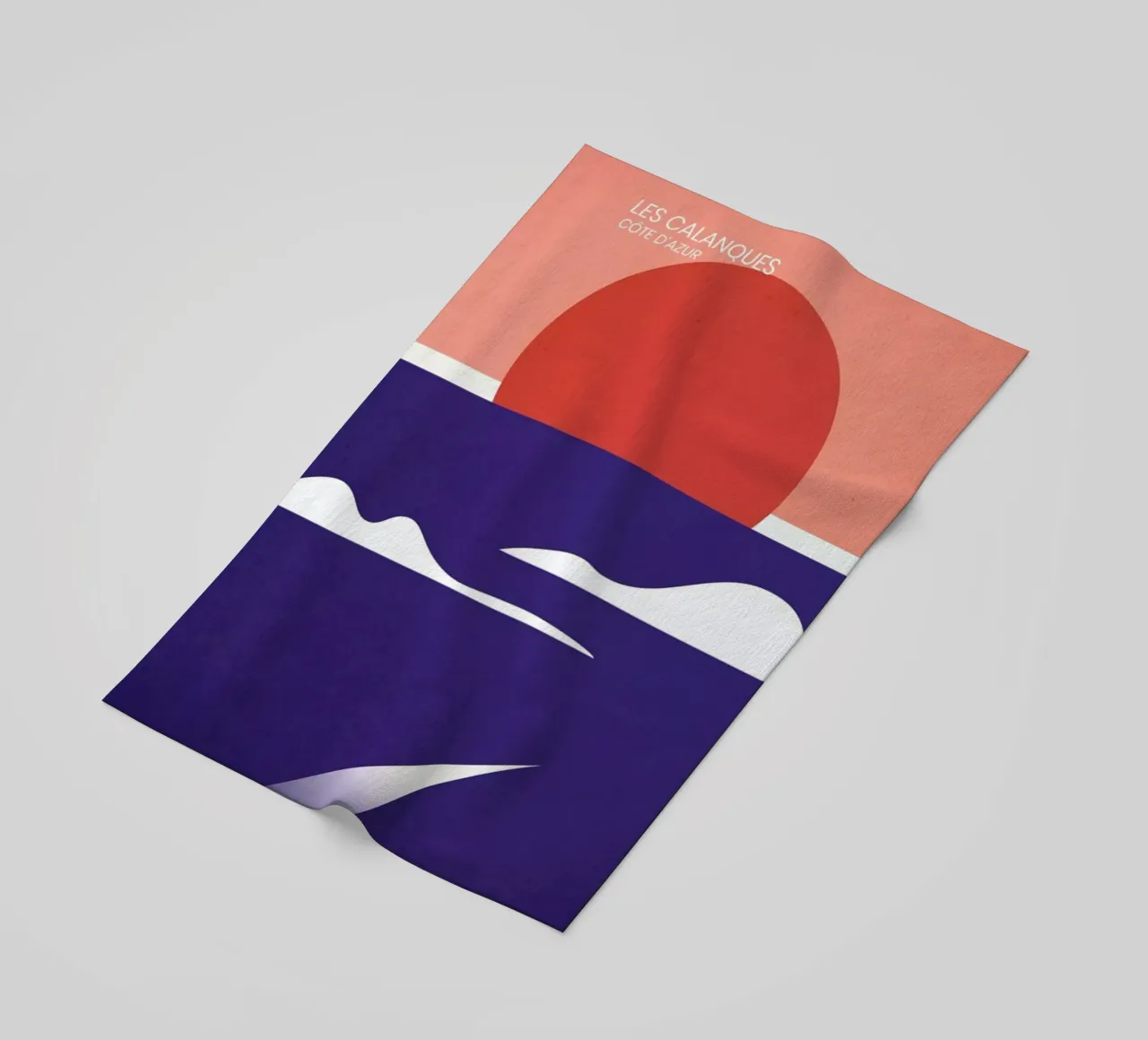 Les Calanques telo mare da The Cartography Collection