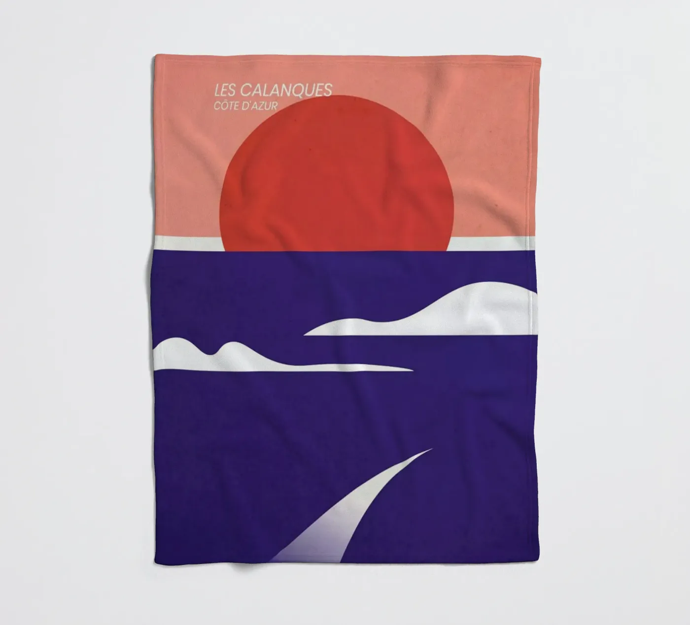 Les Calanques Fleecedecke von The Cartography Collection