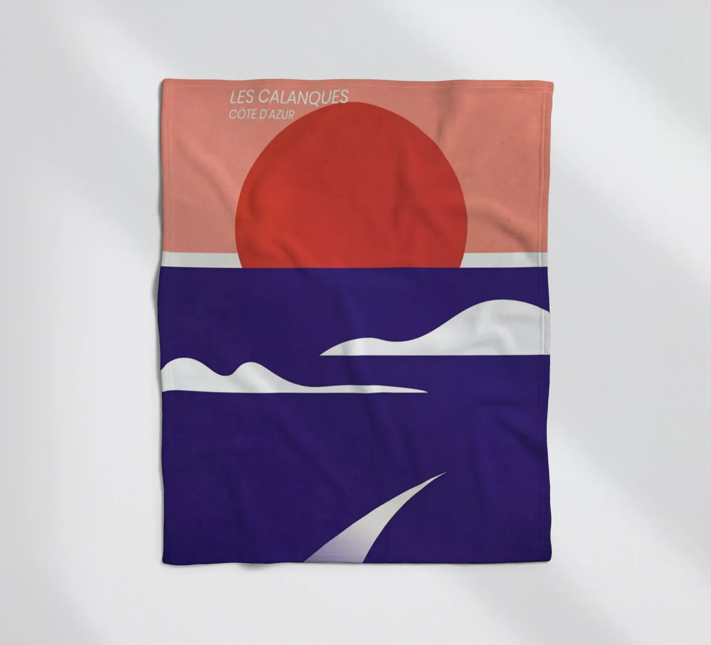 Les Calanques Fleecedecke von The Cartography Collection