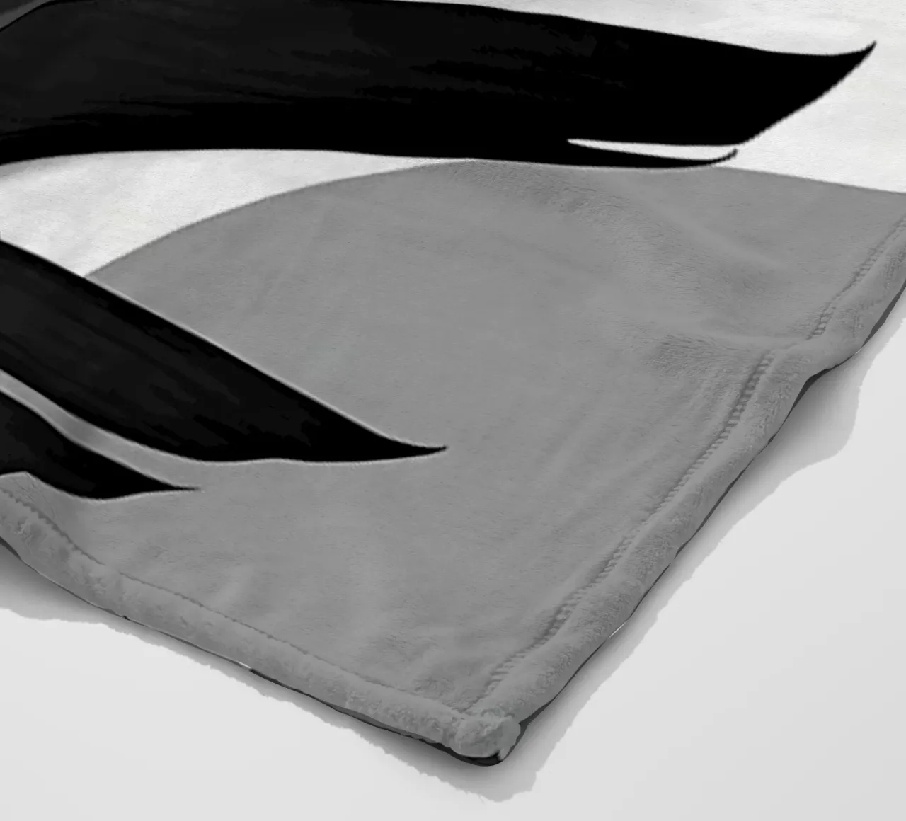 Palma di banana astratta 3 coperta in pile da Nicholas Campbell