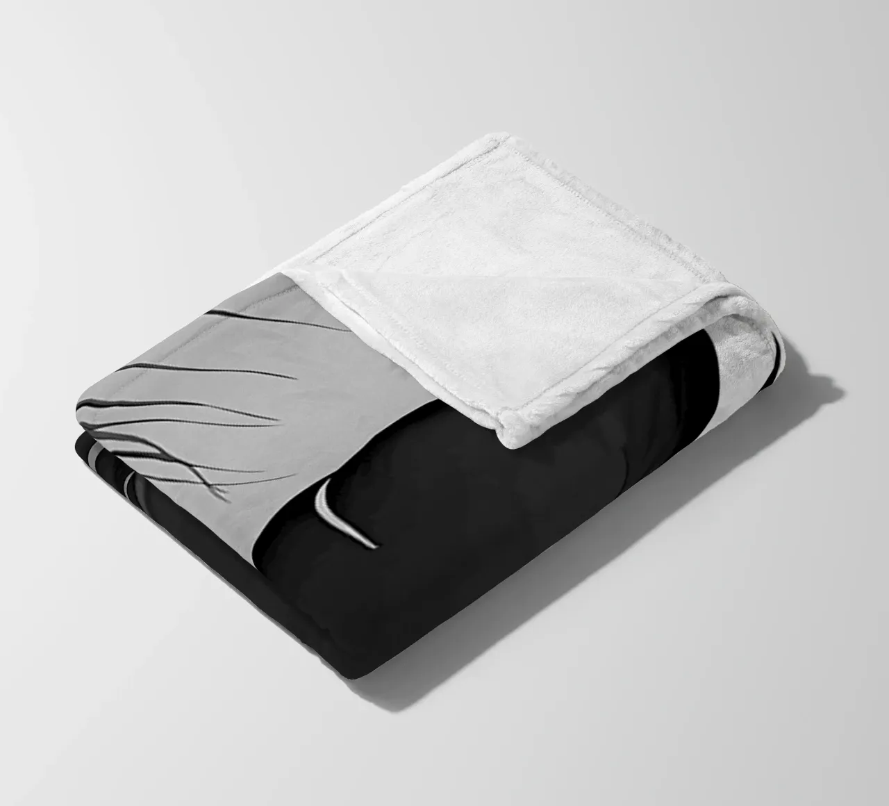 Palma di banana astratta 3 coperta in pile da Nicholas Campbell