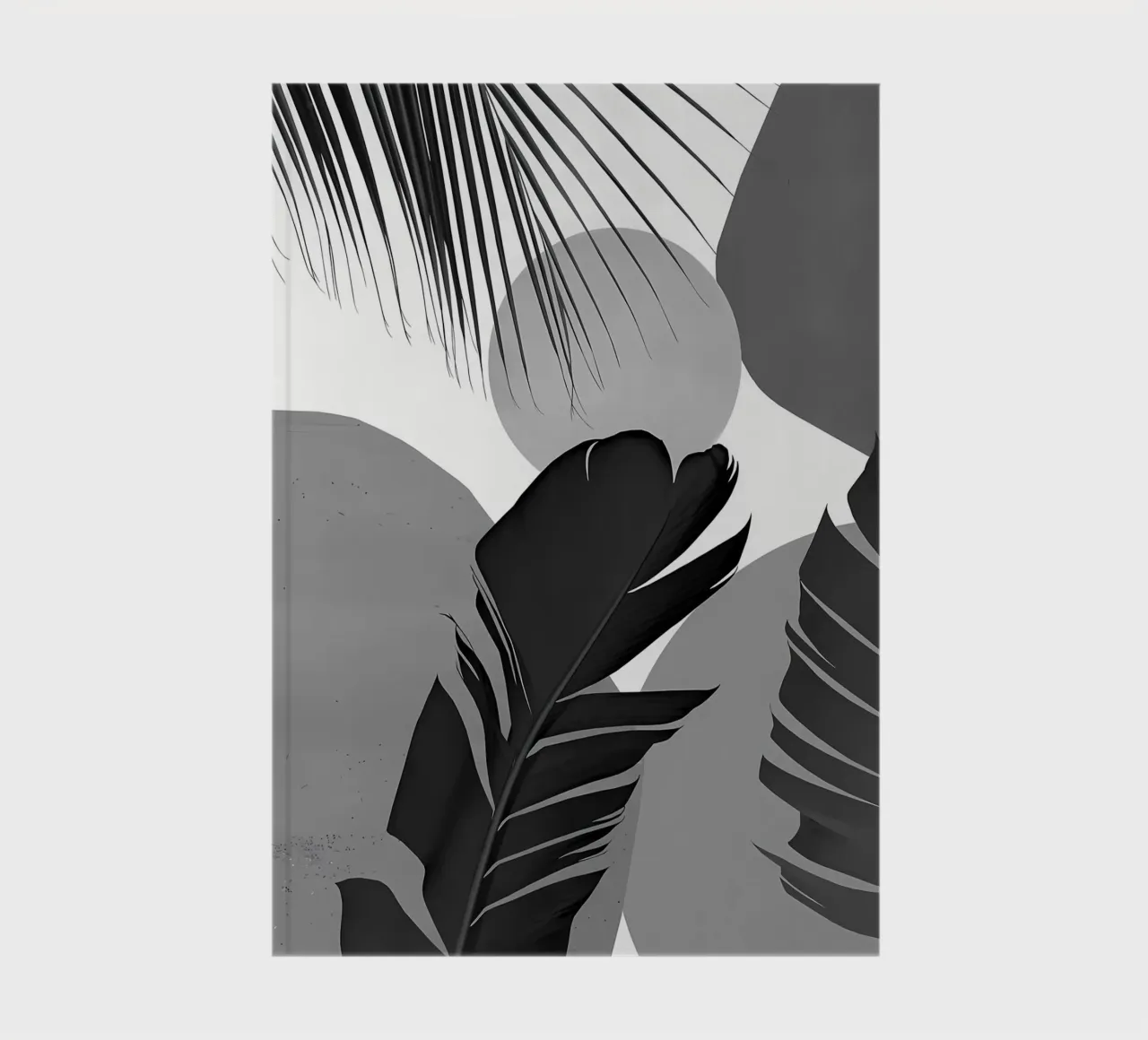 Abstract Banana Palm 3 notebook by Nicholas Campbell
