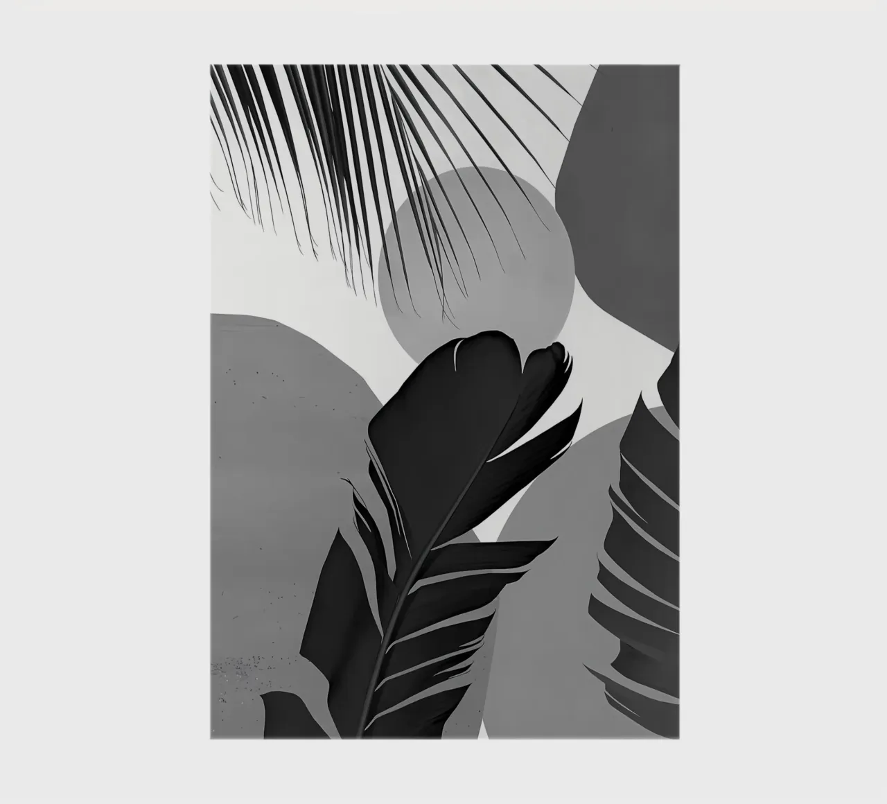 Abstract Banana Palm 3 notebook by Nicholas Campbell