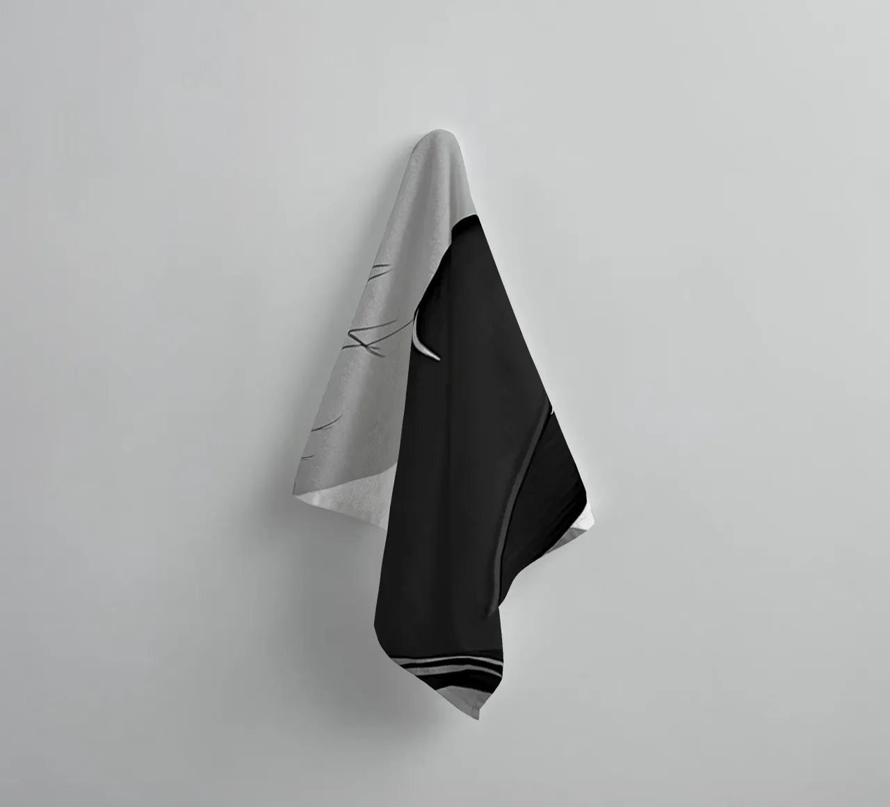 Abstract Banana Palm 3 towel by Nicholas Campbell