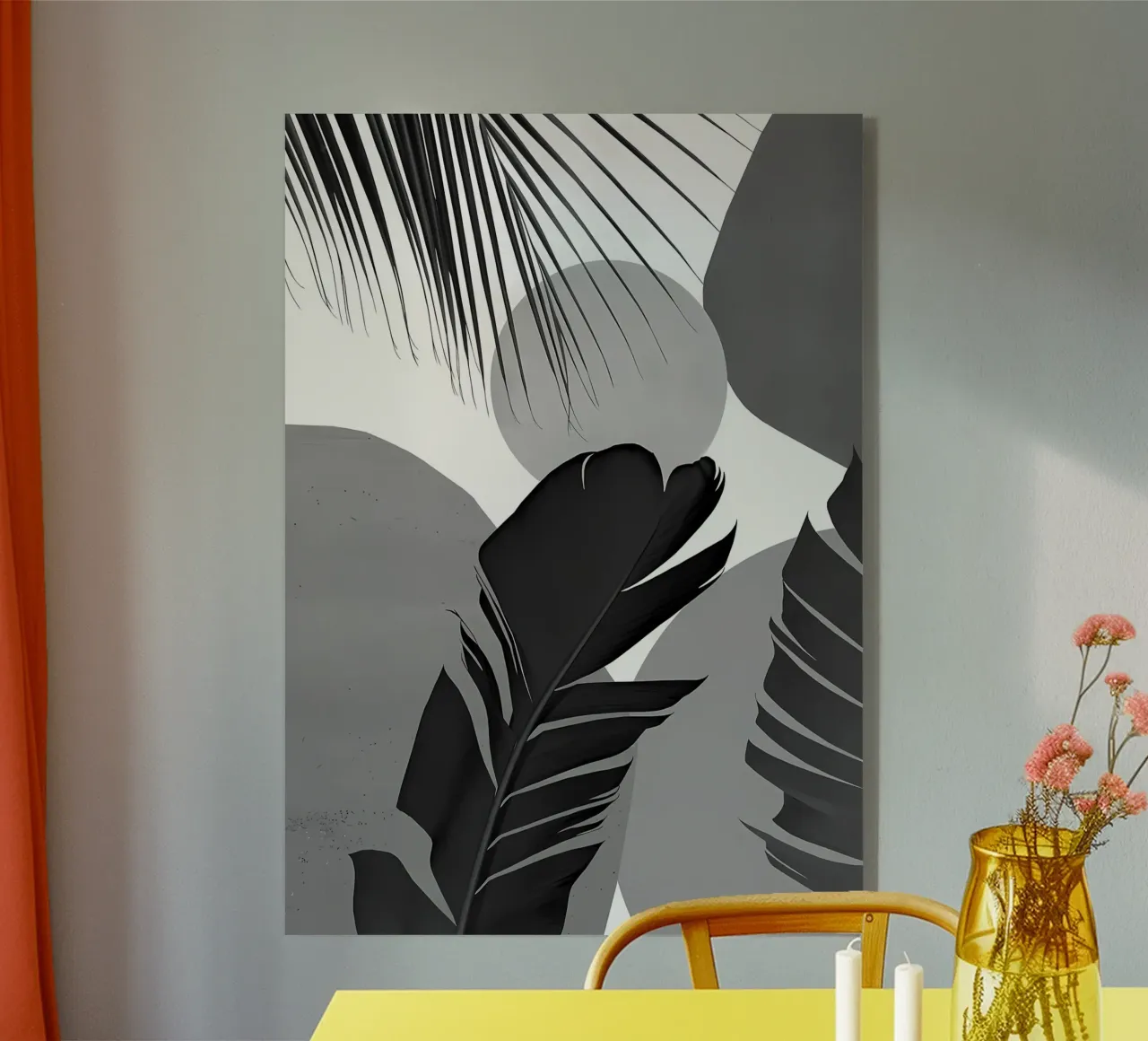 Palma di banana astratta 3 plexiglass da Nicholas Campbell