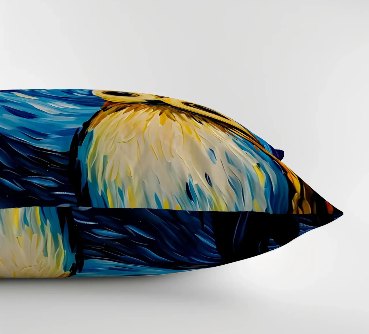 The Starry Night Owl decorative cushion by Adrian Patel