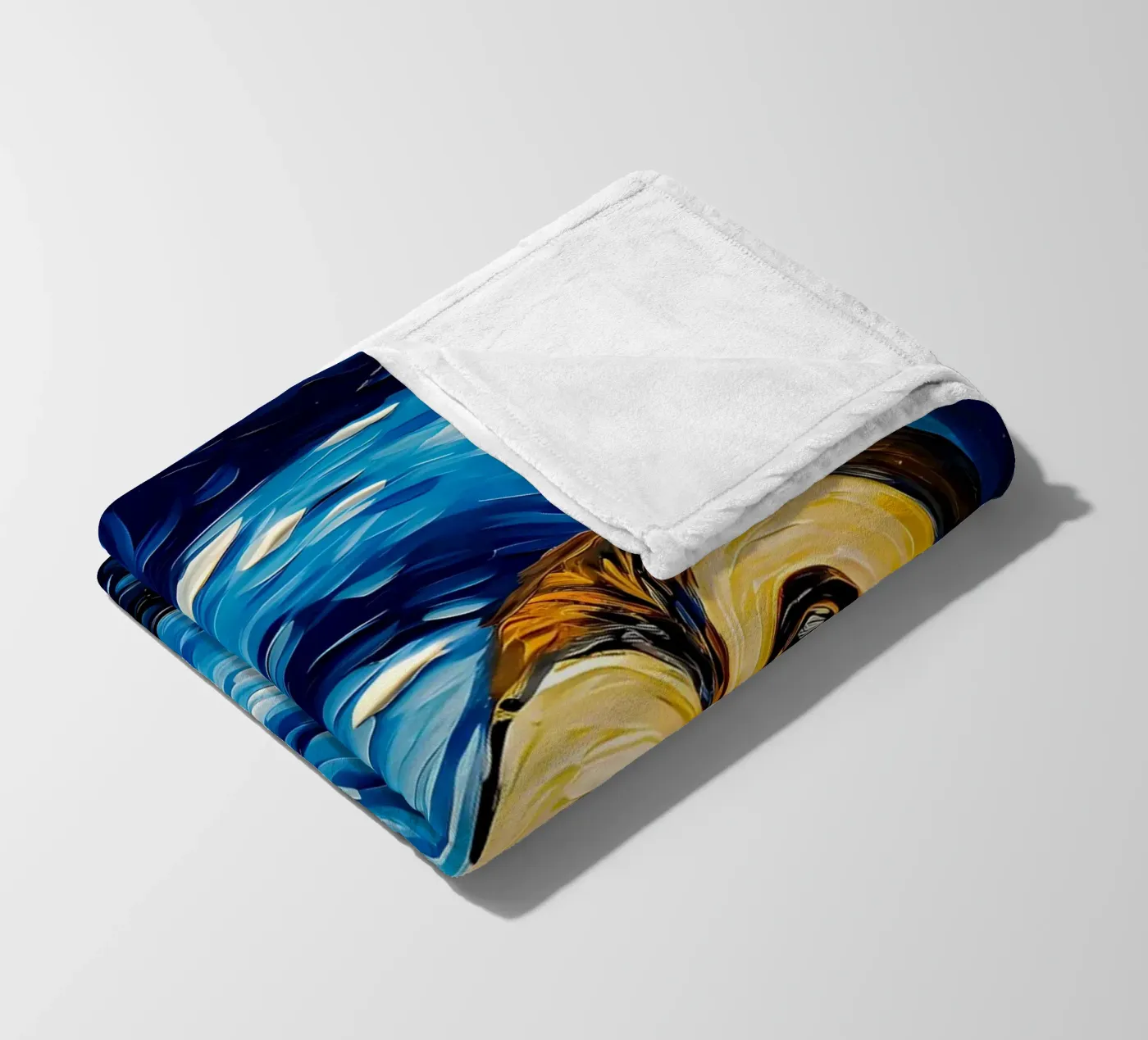 The Starry Night Owl Fleecedecke von Adrian Patel
