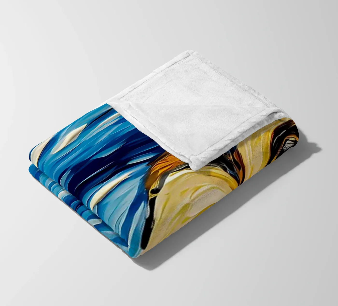 The Starry Night Owl Fleecedecke von Adrian Patel