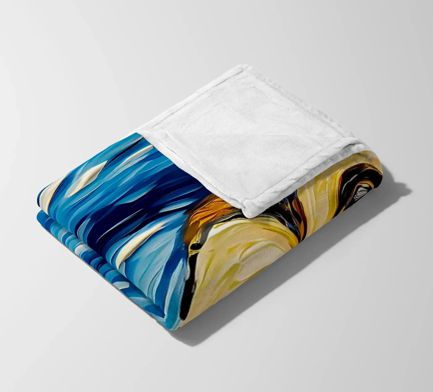 The Starry Night Owl Fleecedecke von Adrian Patel