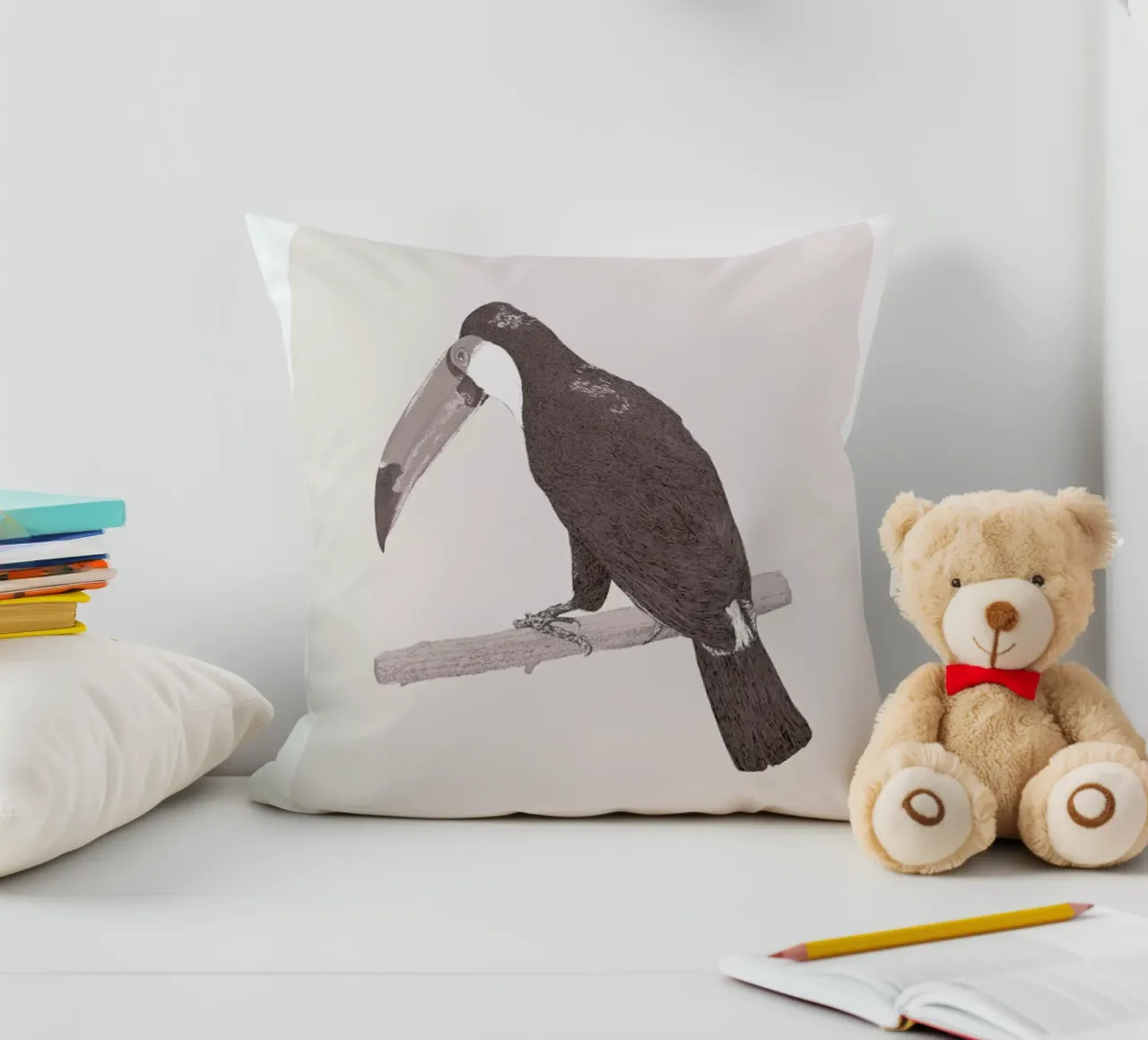 Toucan Pink cuscino da Flora & Fauna