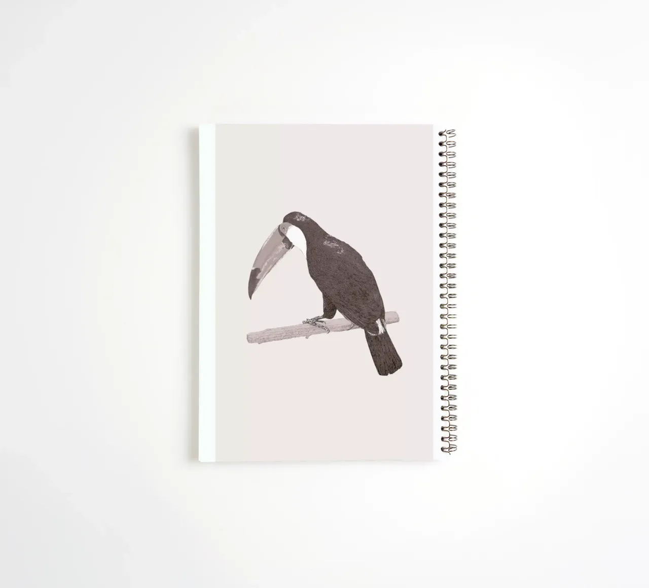 Toucan Pink spiral notebook by Flora & Fauna