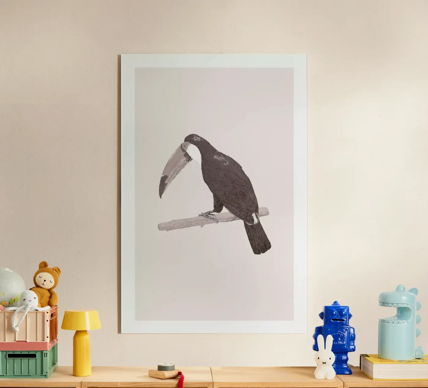 Toucan Pink plexiglass da Flora & Fauna