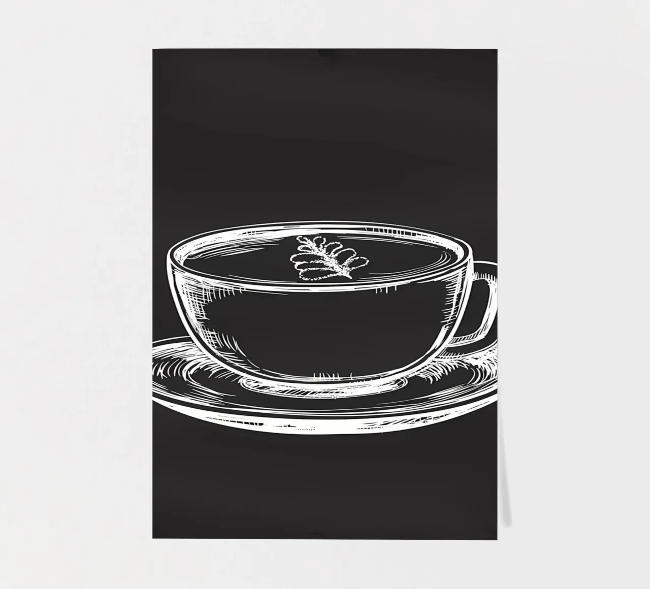 Tazza di caffè foglio adesivo da Aiden Garcia