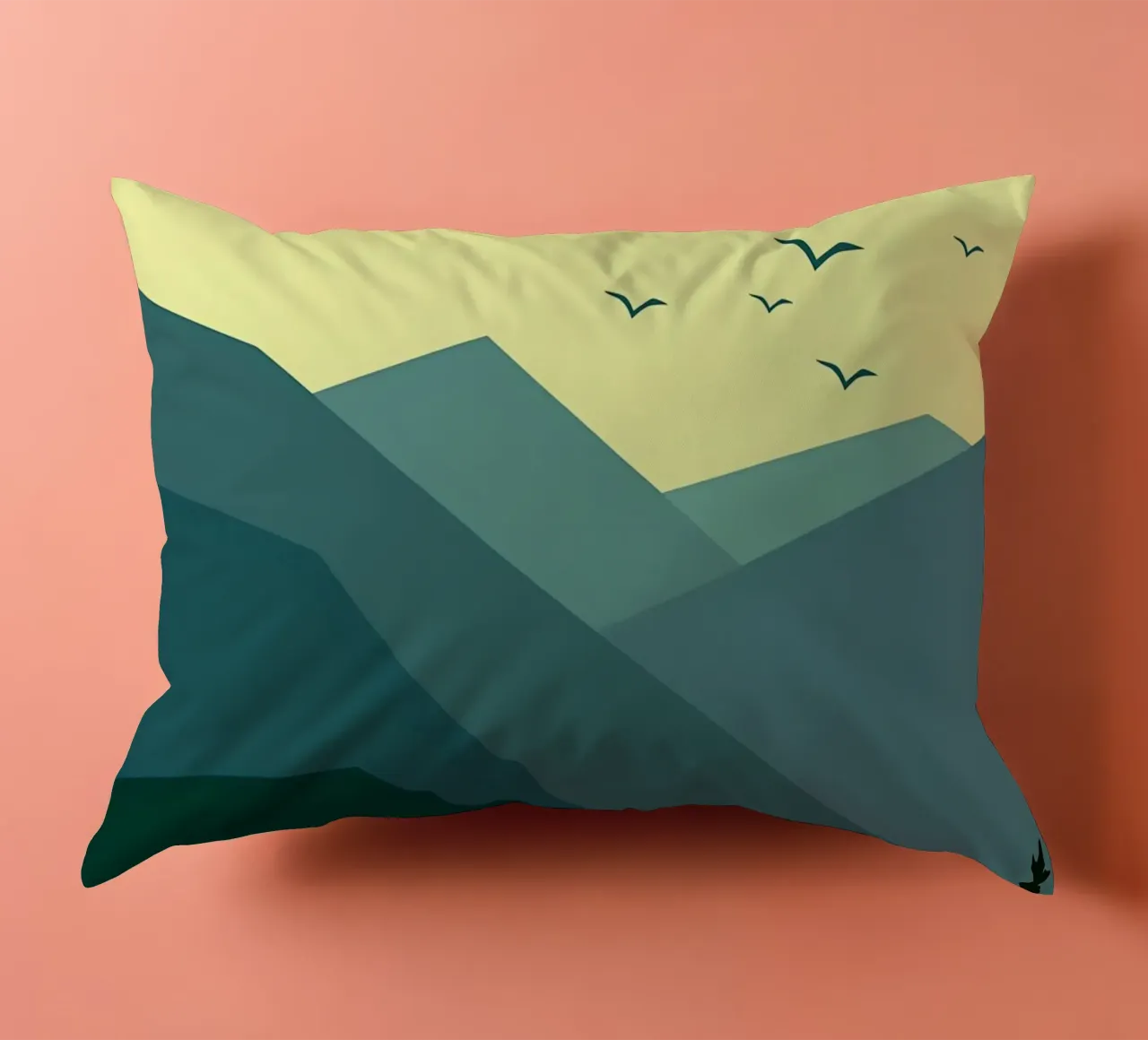 Forest In The Afternoon decorative cushion by Bartosz Powalka