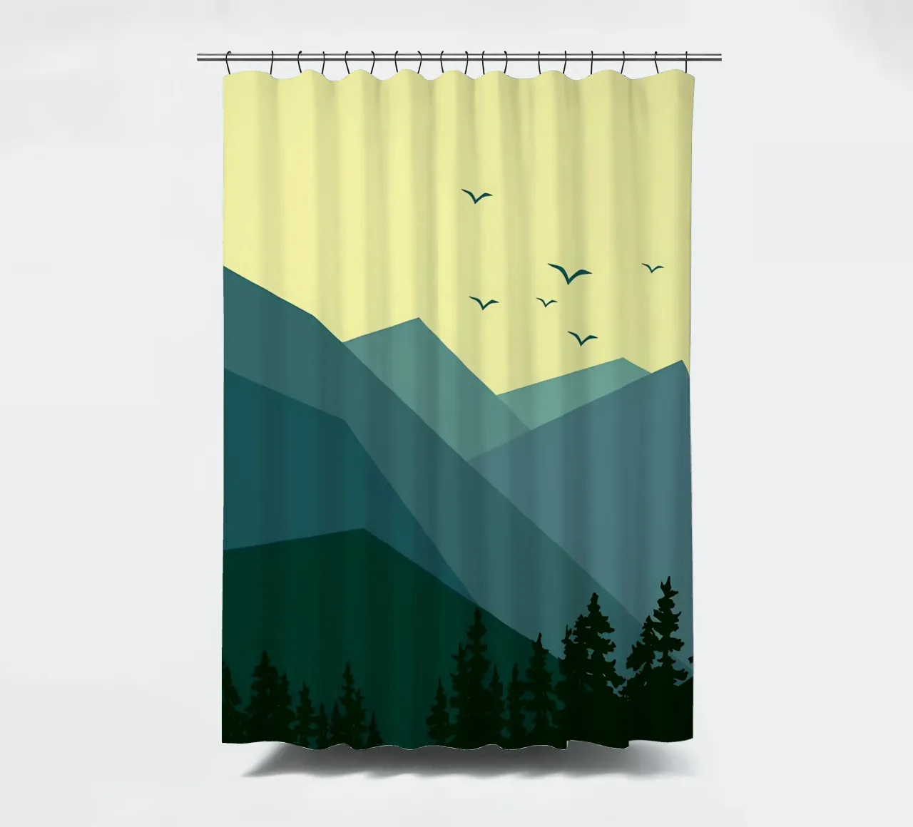 Forest In The Afternoon shower curtain by Bartosz Powalka