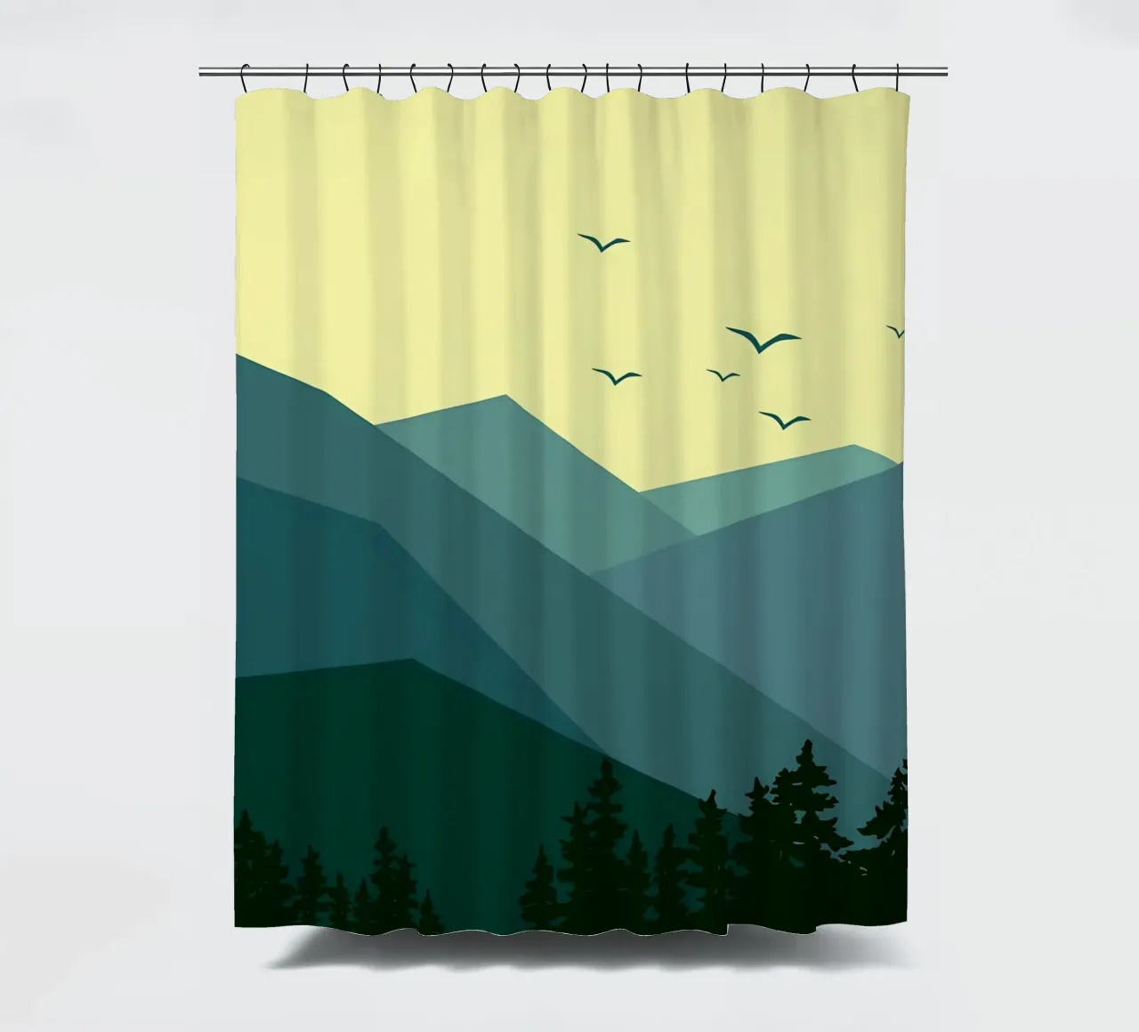 Forest In The Afternoon shower curtain by Bartosz Powalka
