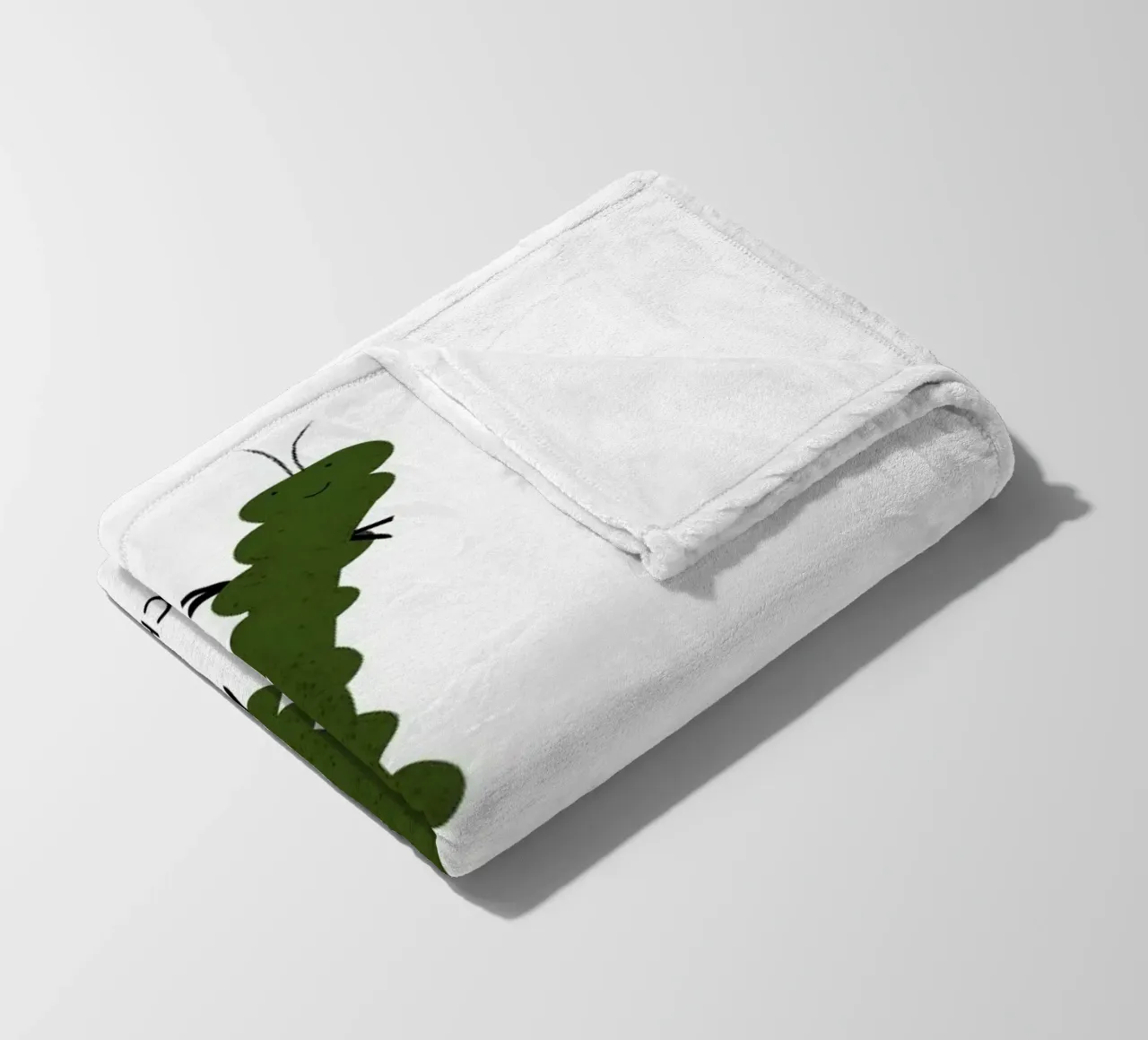 I for Inchworm coperta in pile da Little Flourishes