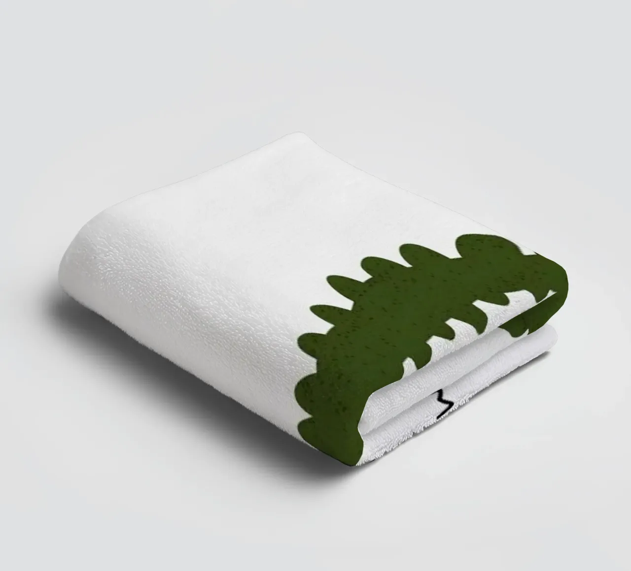 I for Inchworm asciugamano da bagno da Little Flourishes