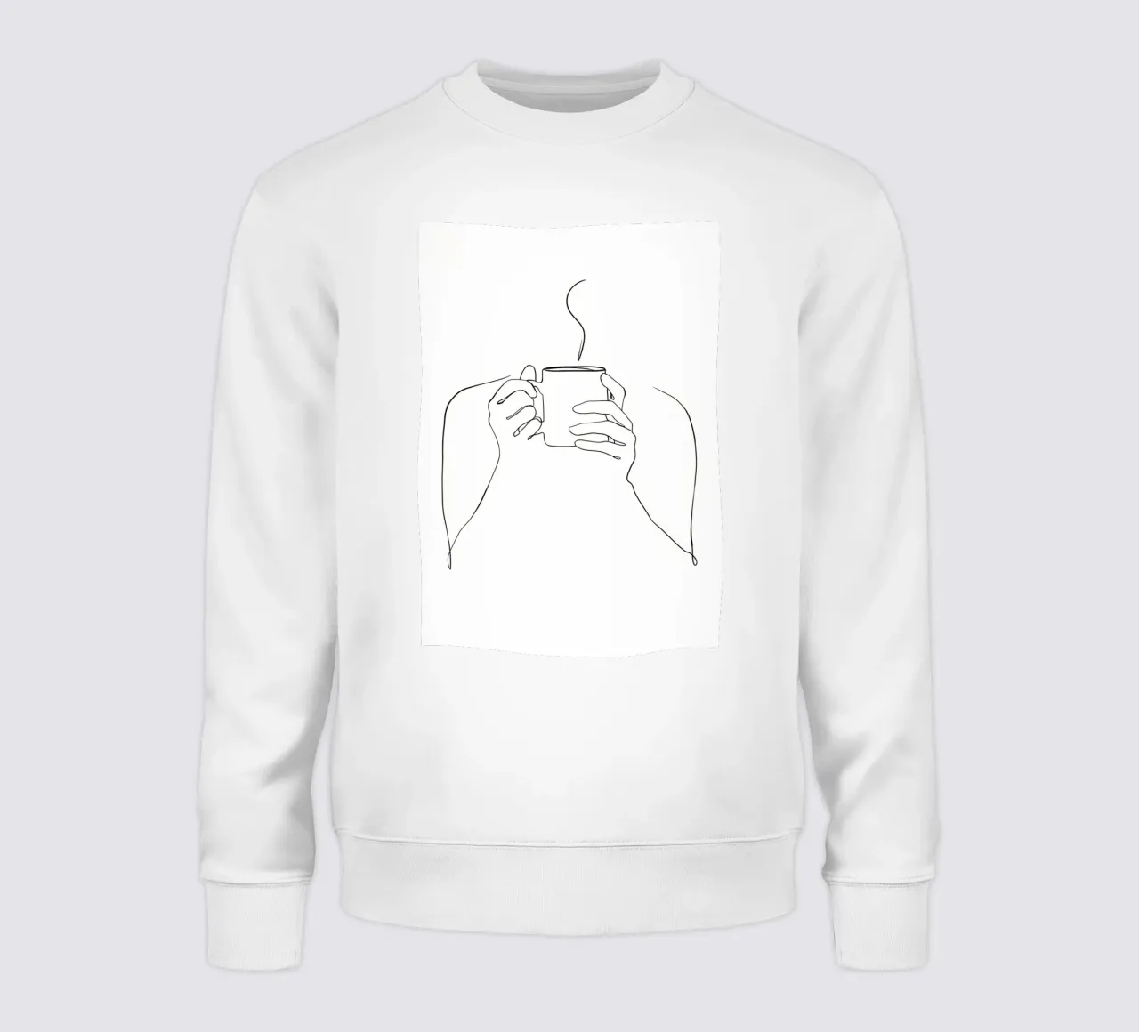 One Line Tea sweatshirt by Aiden Garcia