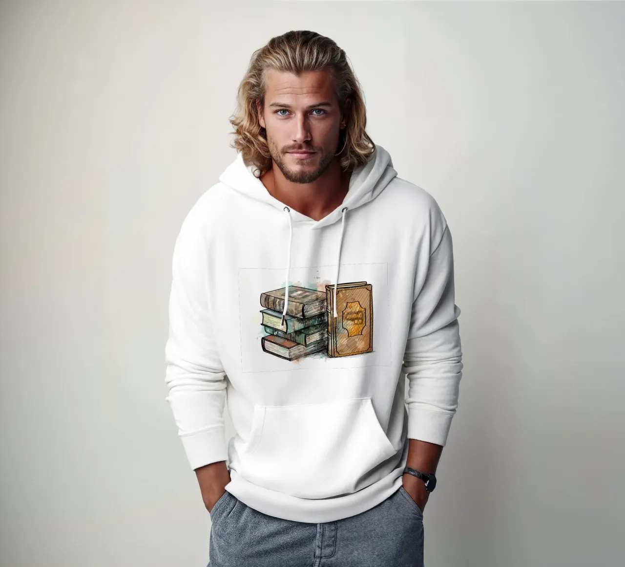 Pila di foglietti multicolore felpa con cappuccio da Aiden Garcia