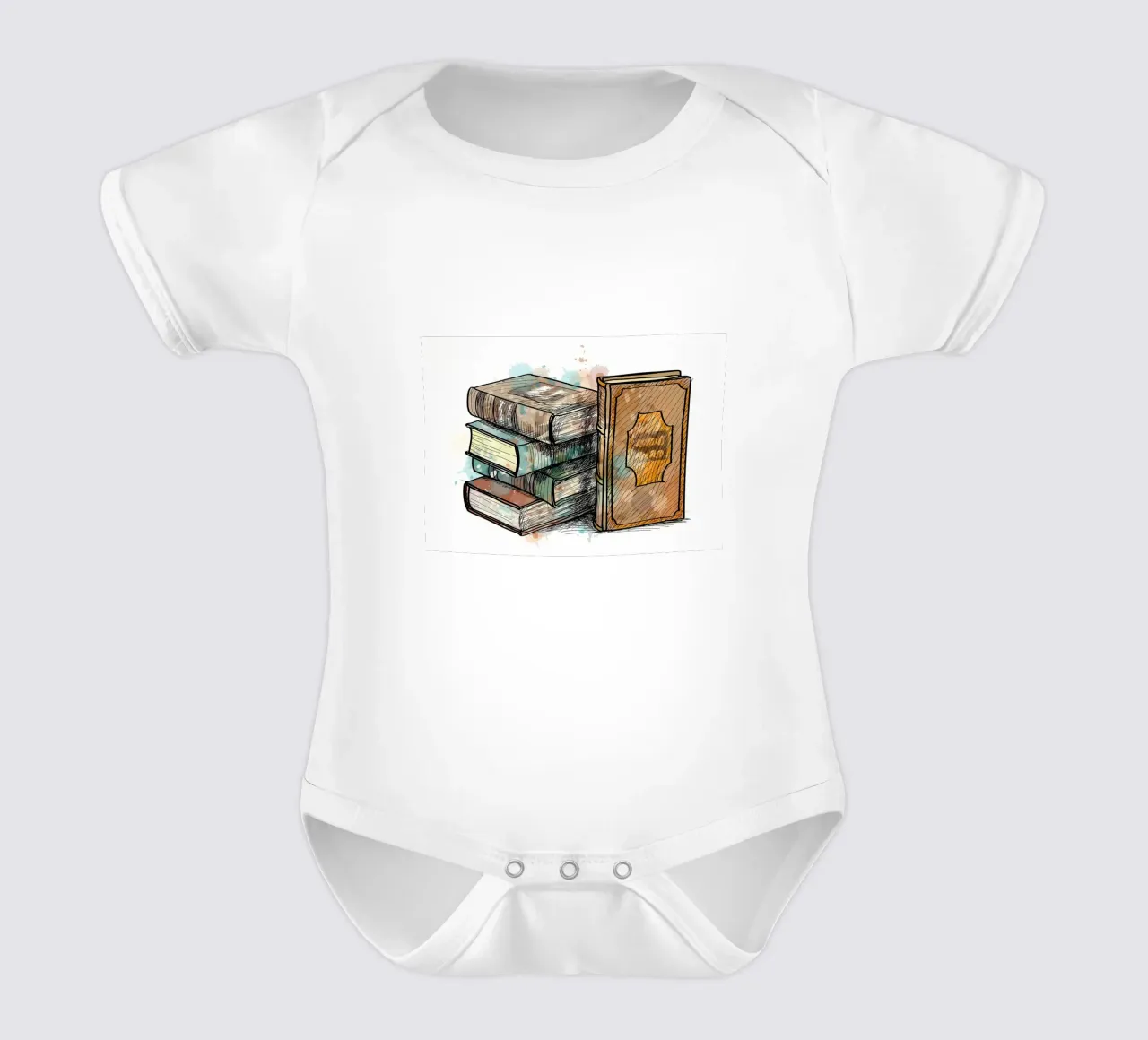 Pila di foglietti multicolore body neonato maniche corte da Aiden Garcia