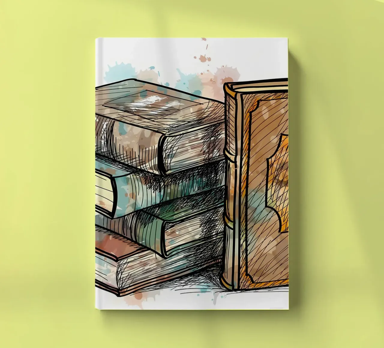 Stack of multi colored notebook by Aiden Garcia