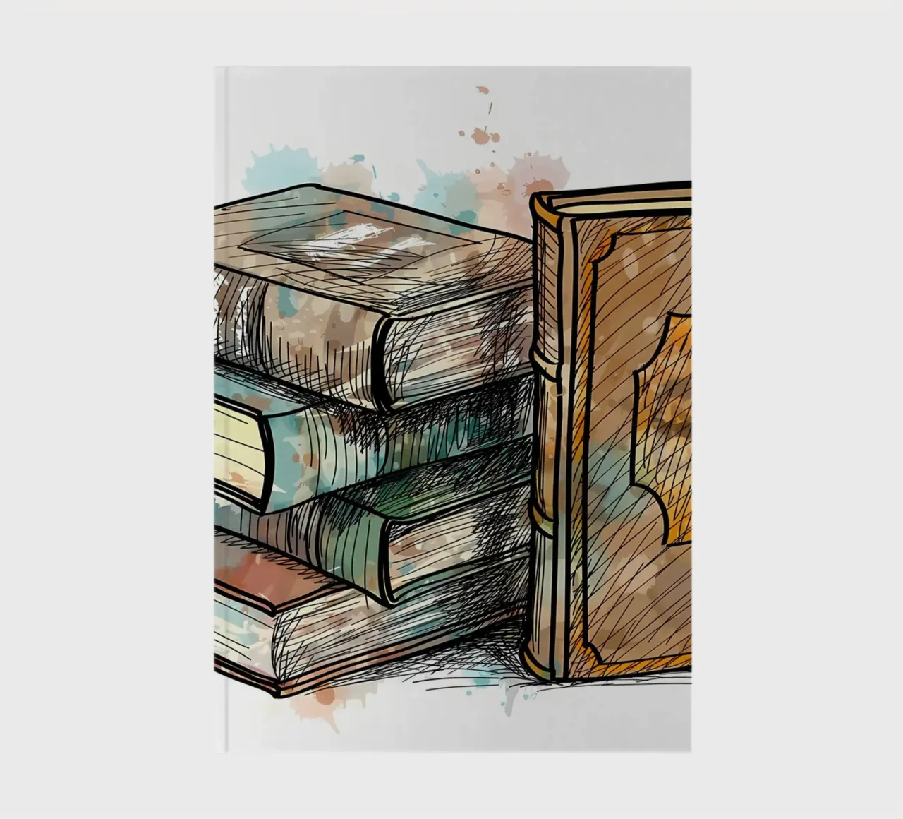 Stack of multi colored notebook by Aiden Garcia