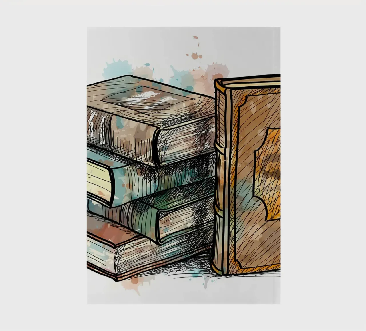 Stack of multi colored notebook by Aiden Garcia