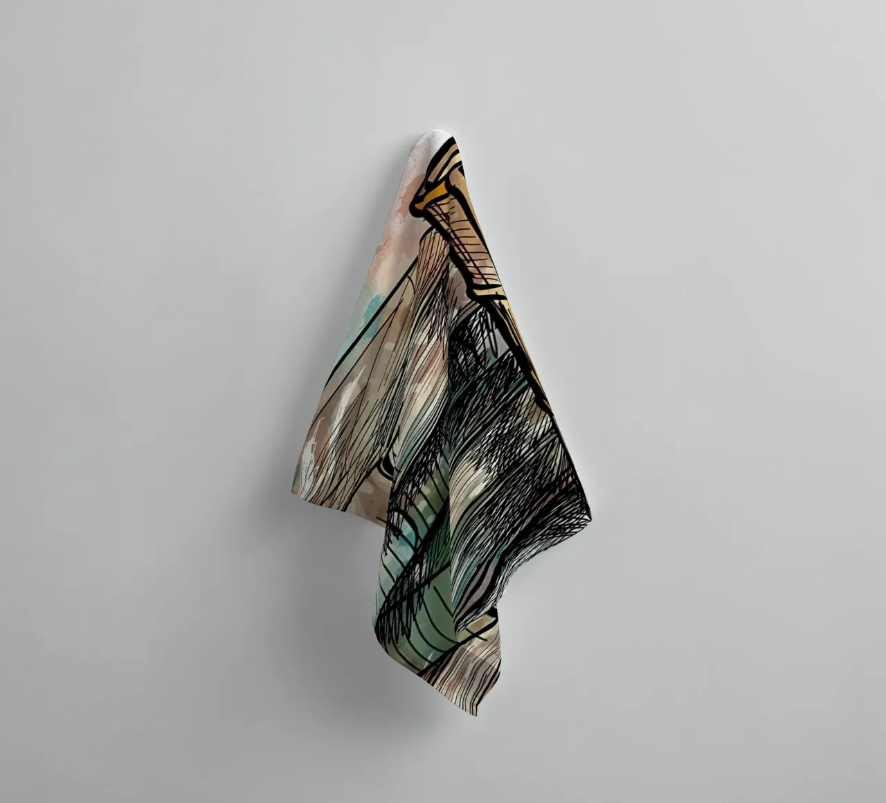 Stack of multi colored towel by Aiden Garcia