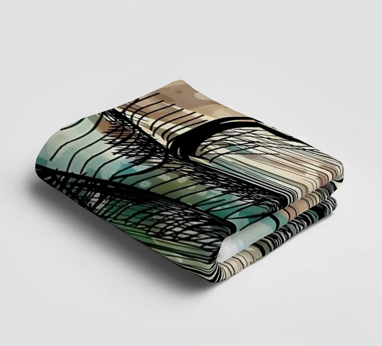 Stack of multi colored towel by Aiden Garcia