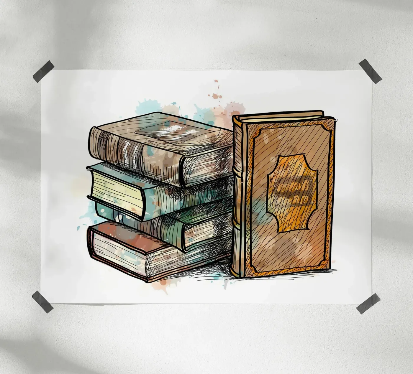 Stack of multi colored poster by Aiden Garcia