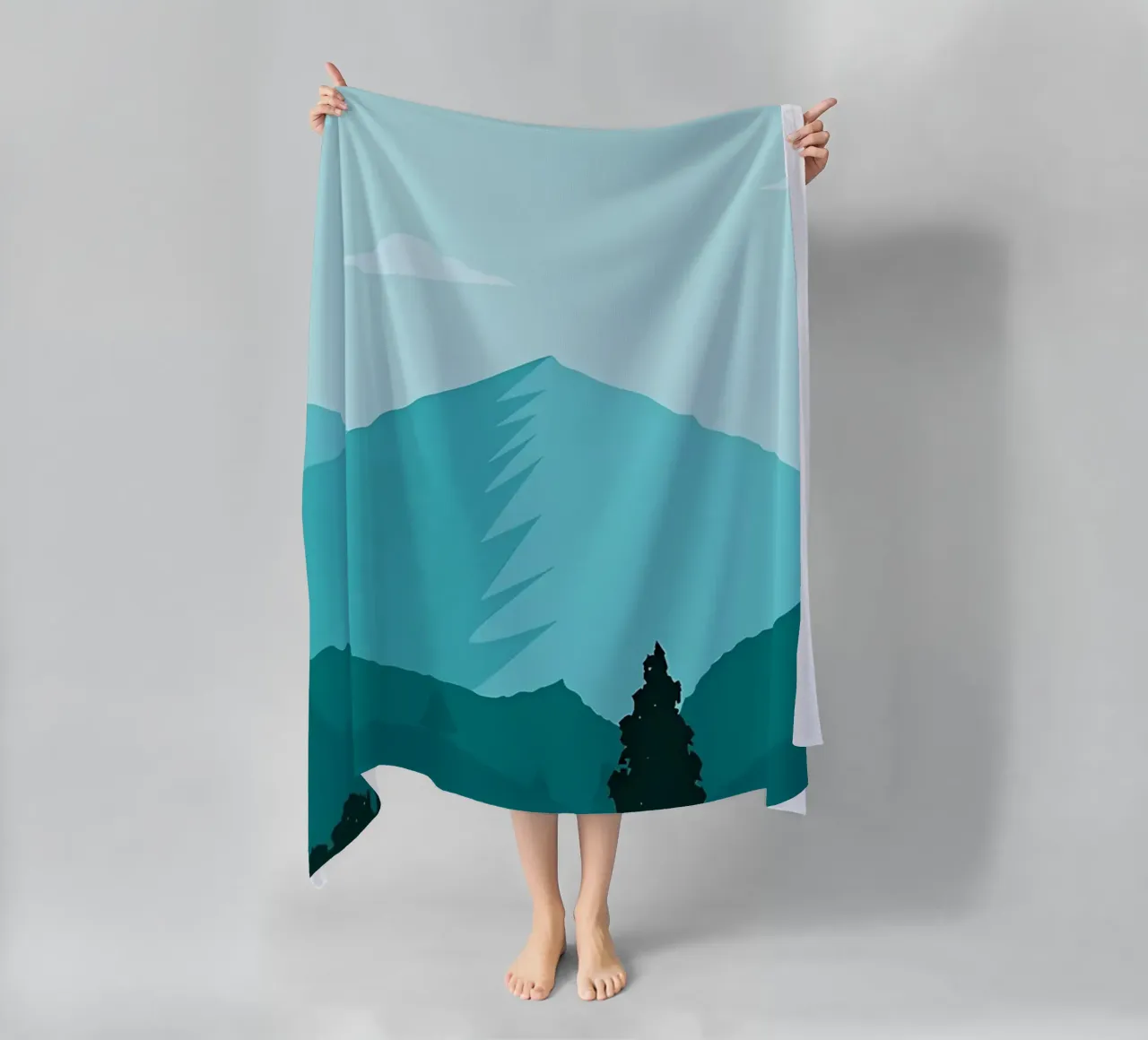 flat beautyfull nature beach towel by Bartosz Powalka