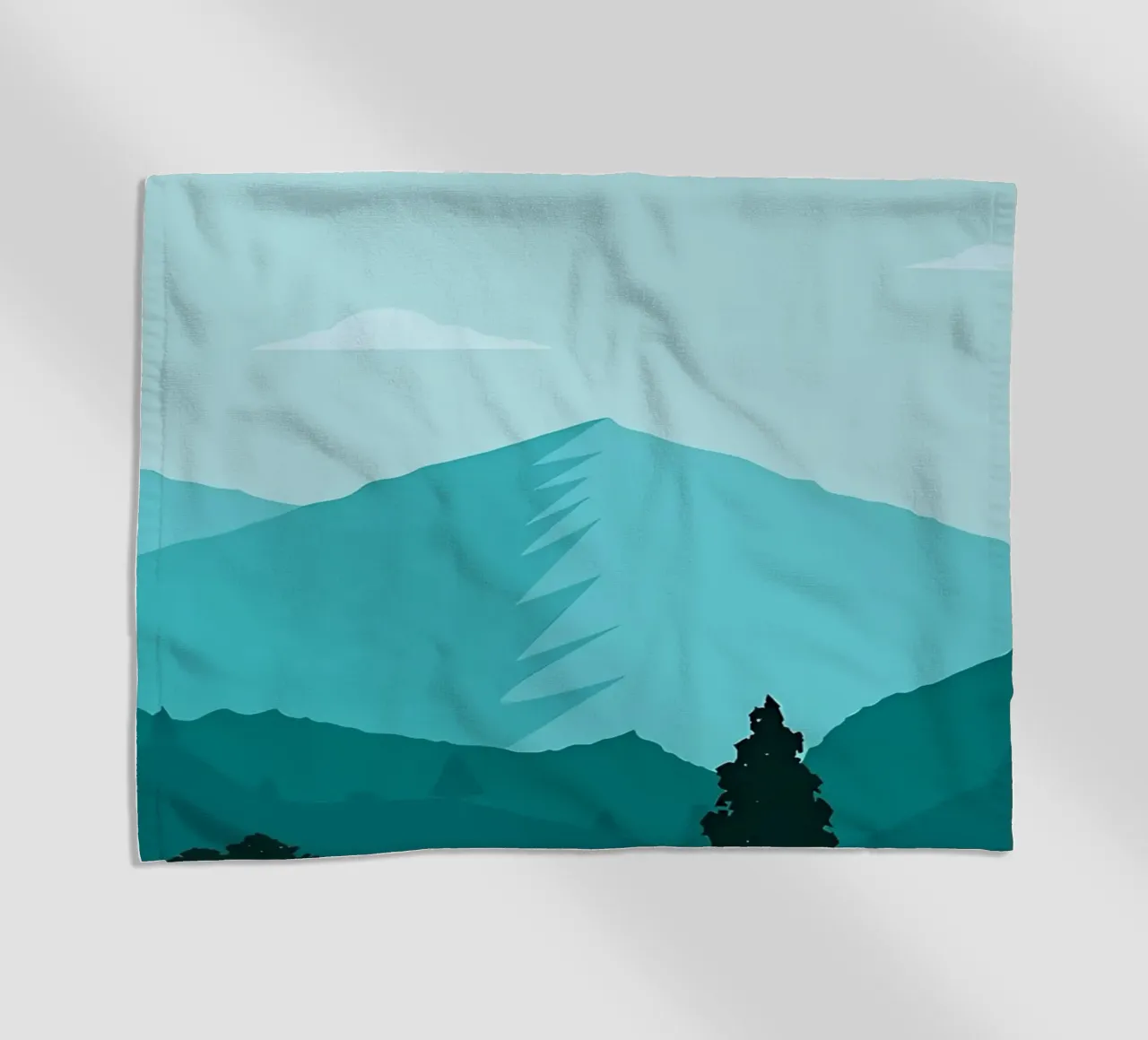 flat beautyfull nature beach towel by Bartosz Powalka