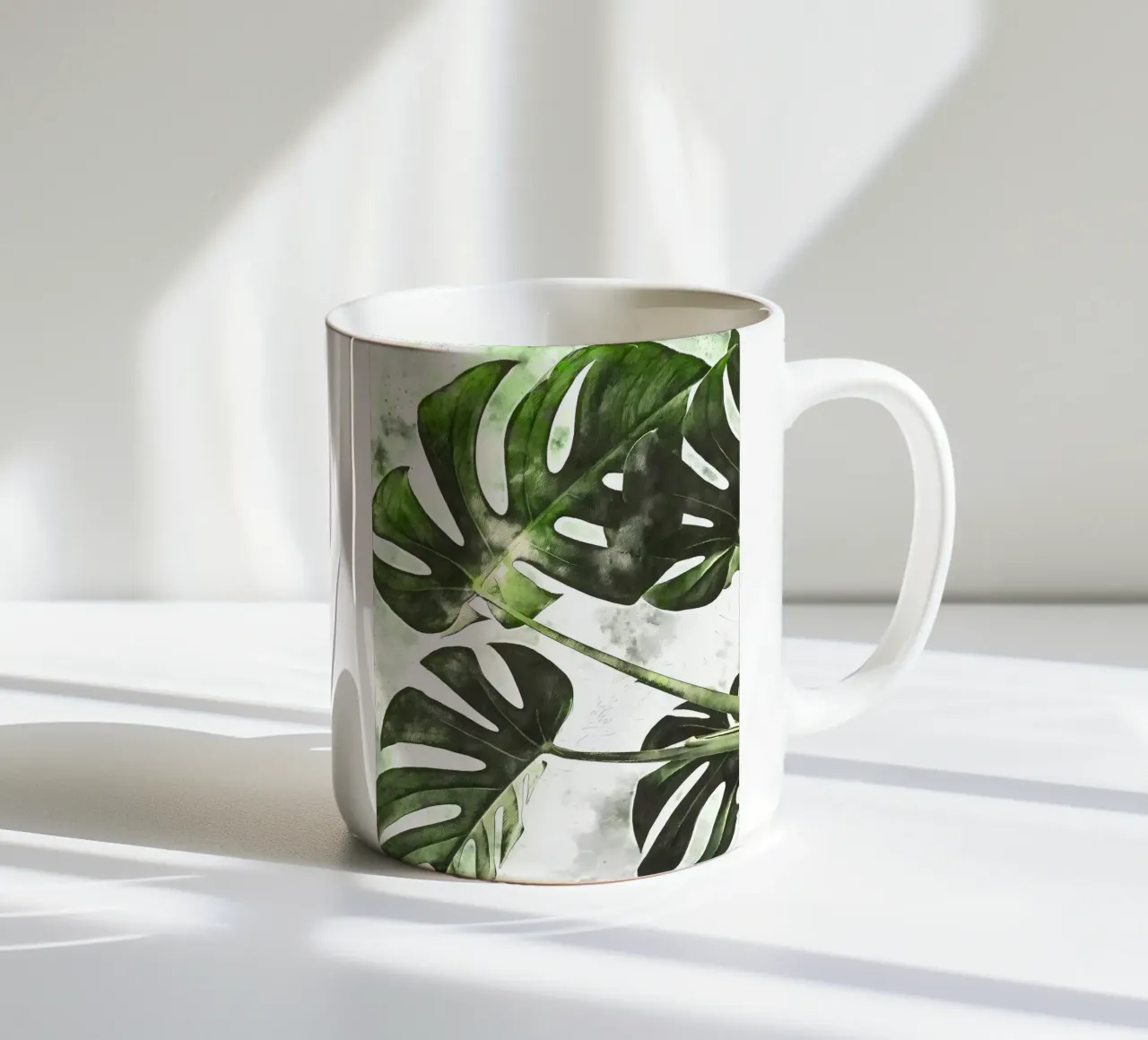 Pianta acquerellata tazza in ceramica da Nicholas Campbell