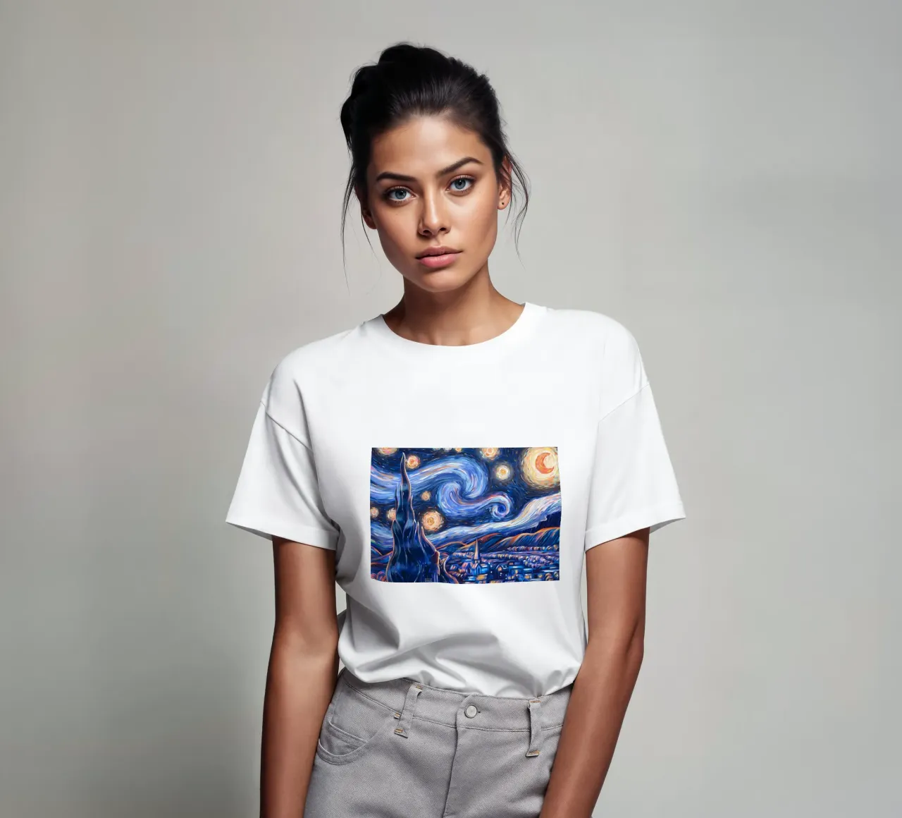 Stato d'animo della notte stellata t-shirt da Adrian Patel