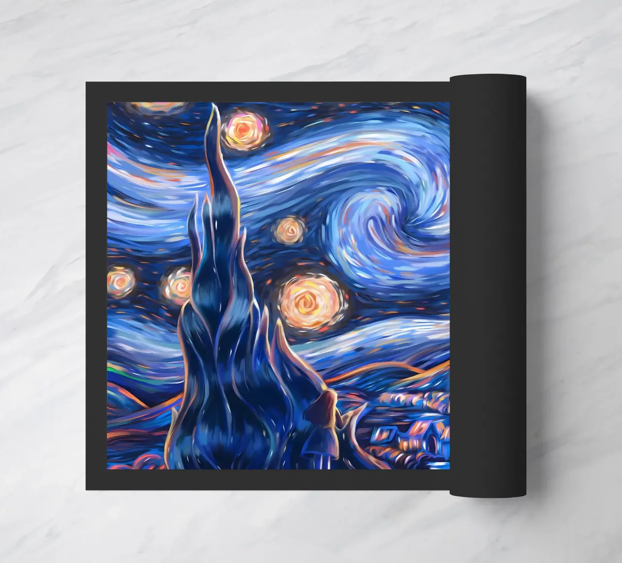 Stato d'animo della notte stellata zerbino da Adrian Patel