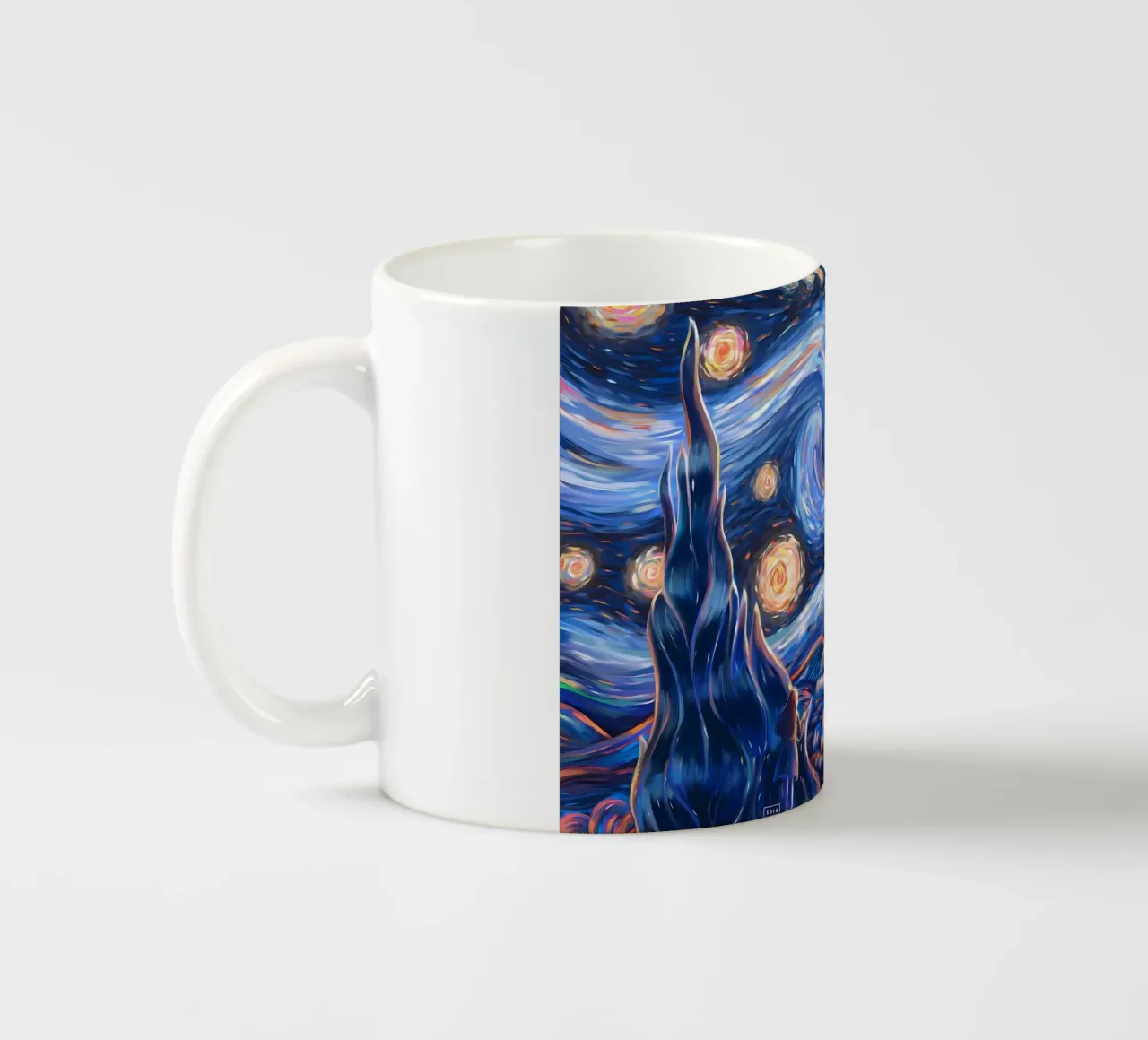 Stato d'animo della notte stellata tazza in ceramica da Adrian Patel