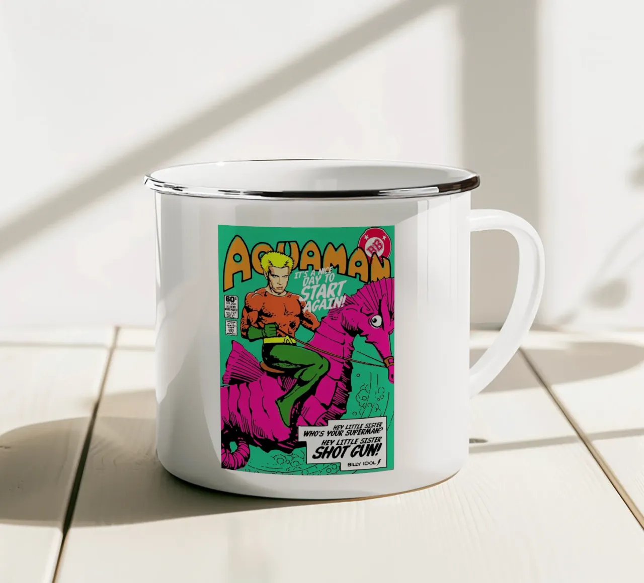 Aqua idol tazza in smalto da Butcher Billy