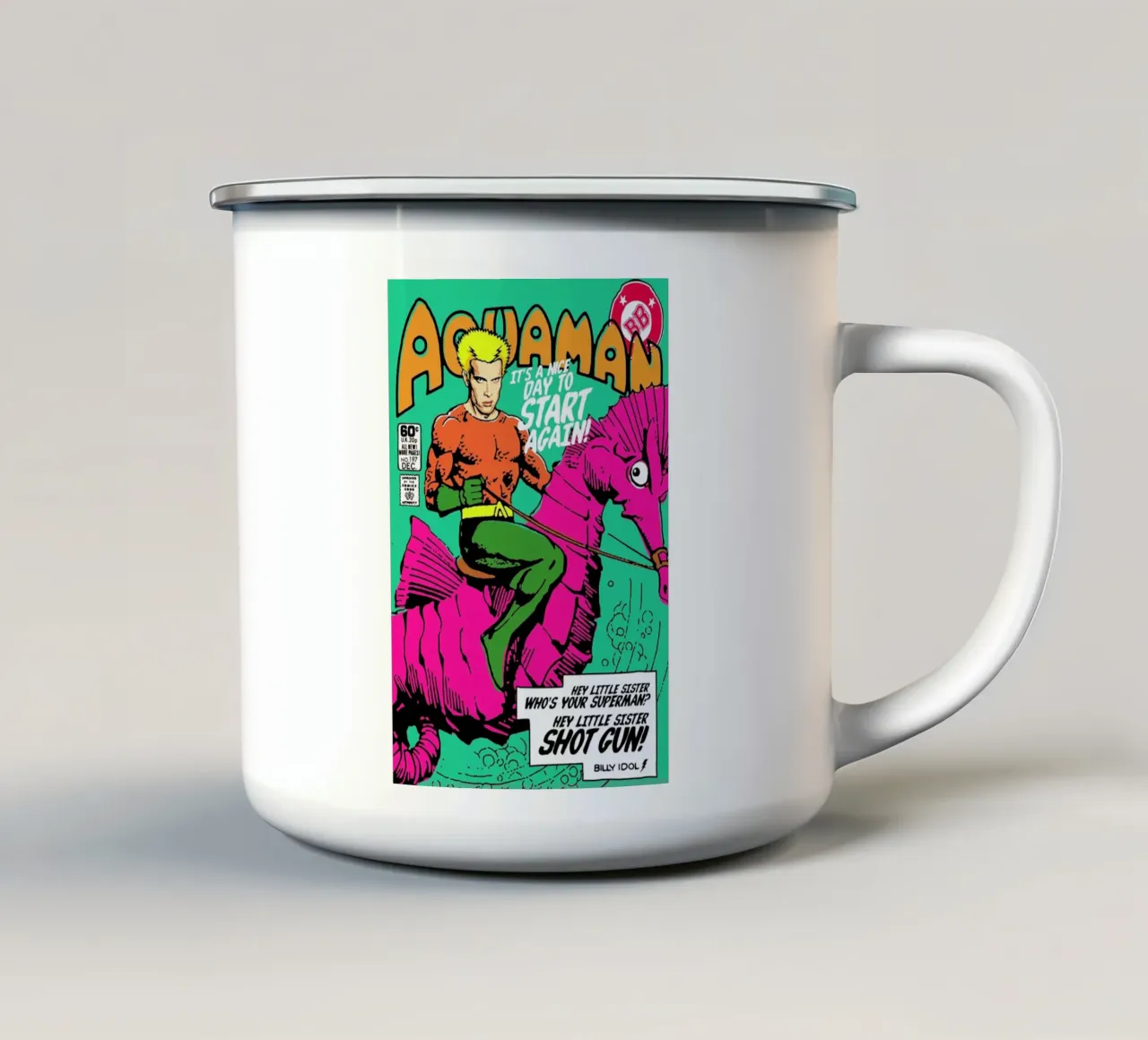 Aqua idol tazza in smalto da Butcher Billy