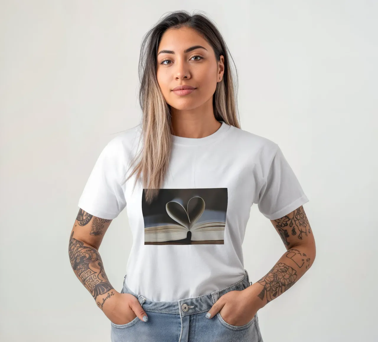 Libro aperto t-shirt da Aiden Garcia