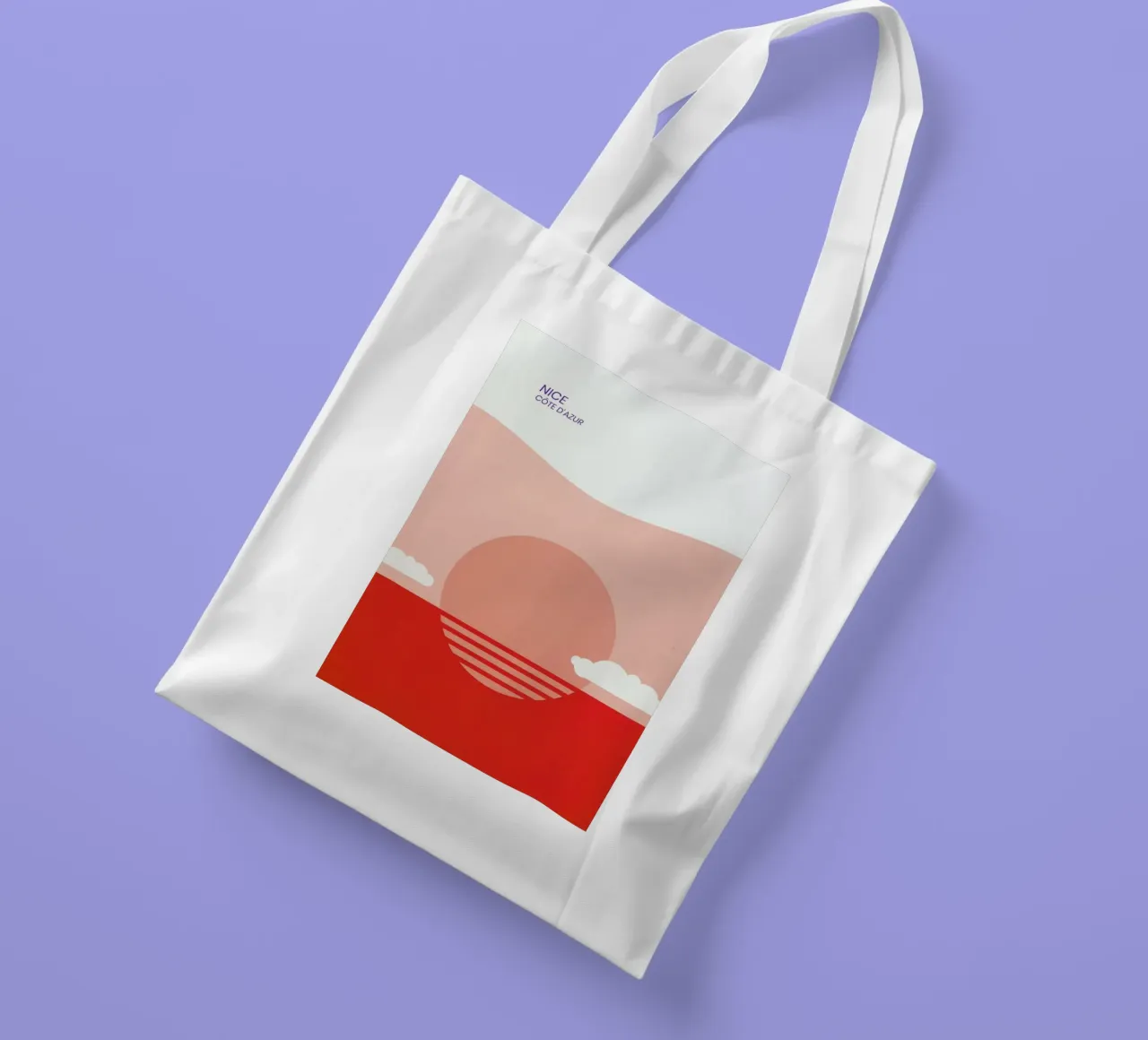 Nice borsa in juta da The Cartography Collection