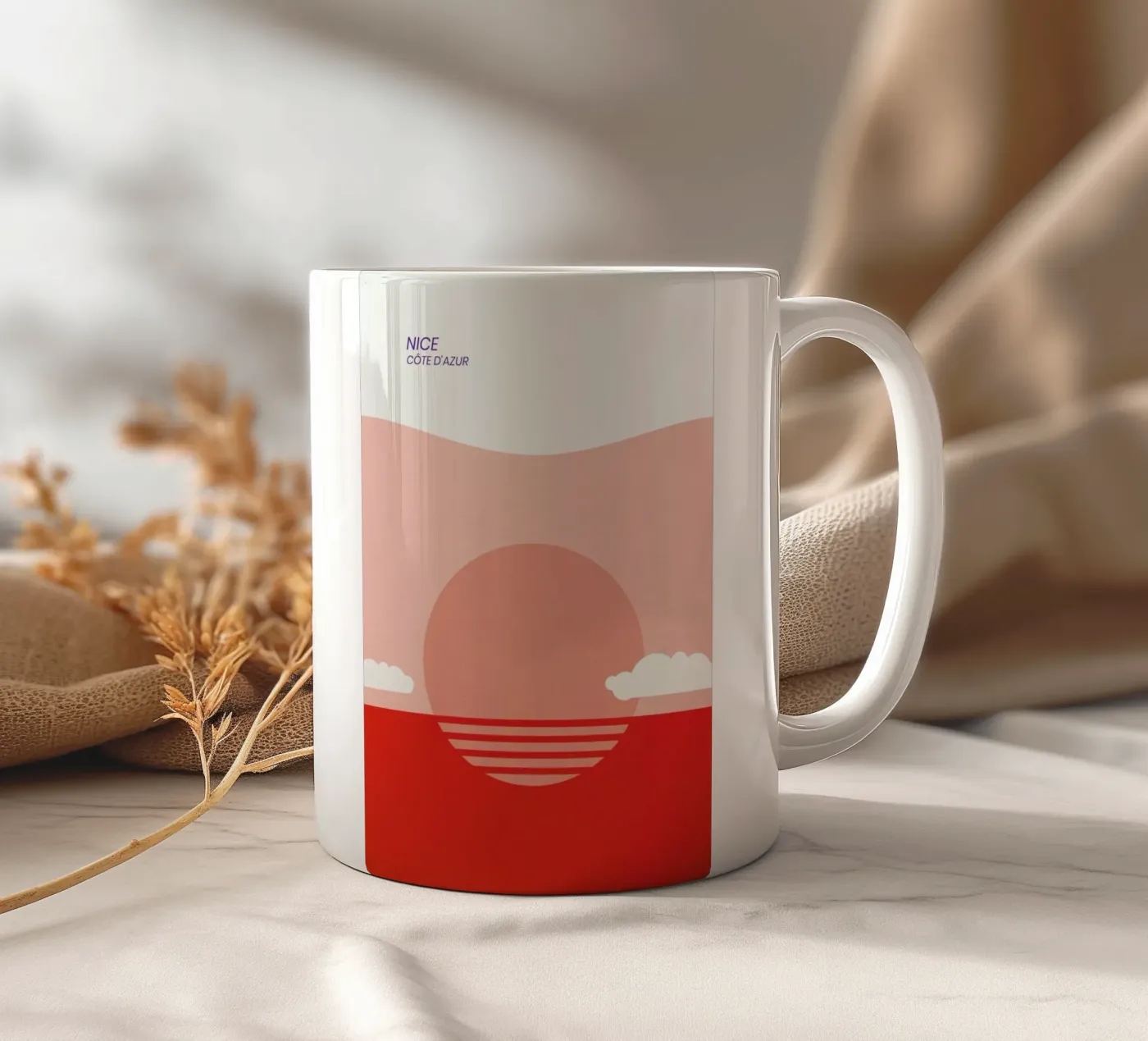 Nice tazza in ceramica da The Cartography Collection