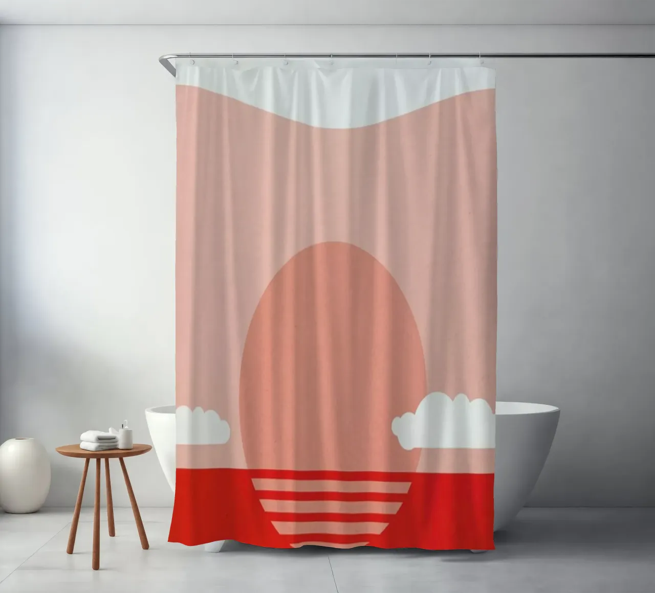 Nice shower curtain by The Cartography Collection