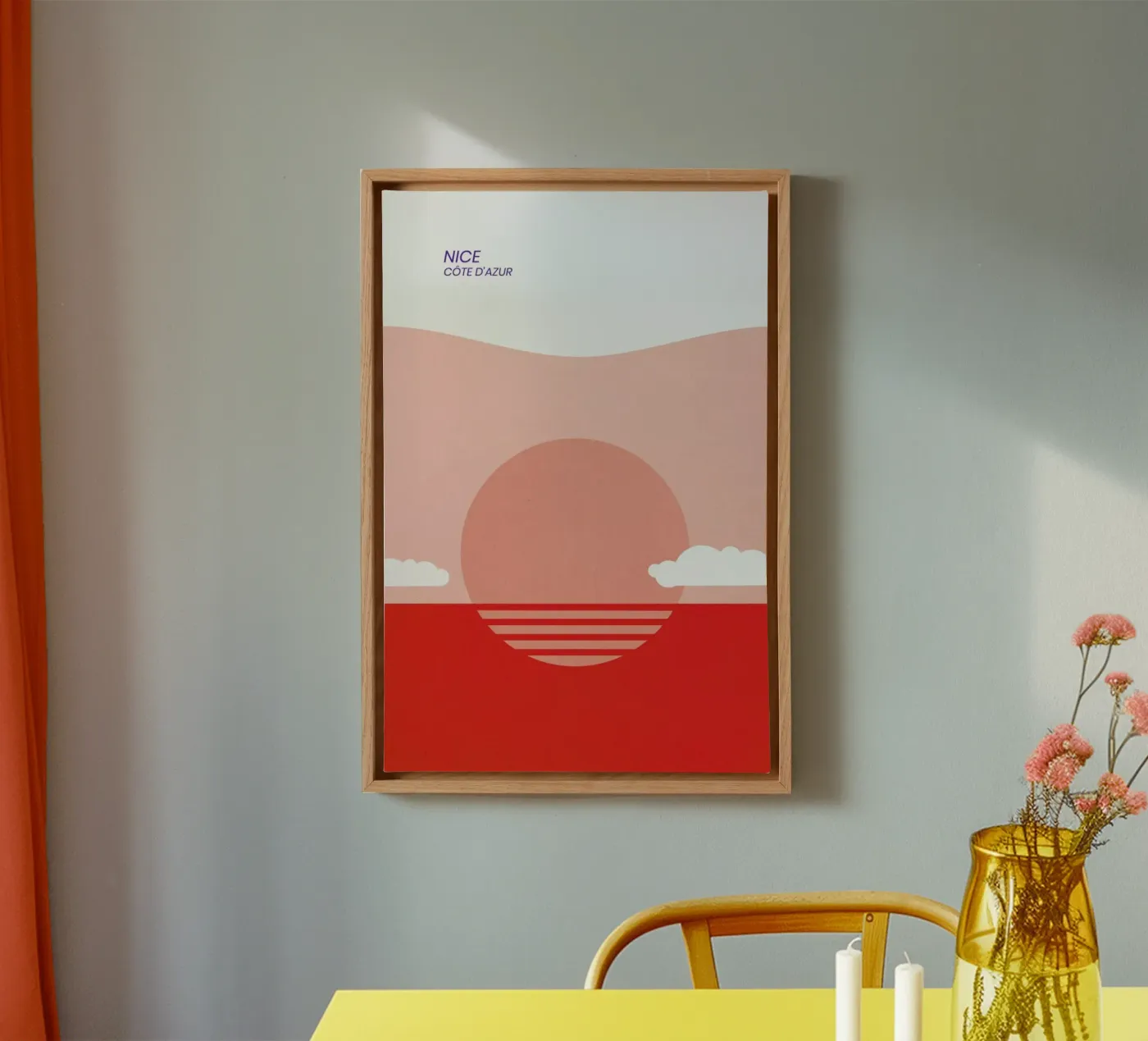 Nice canvas van The Cartography Collection