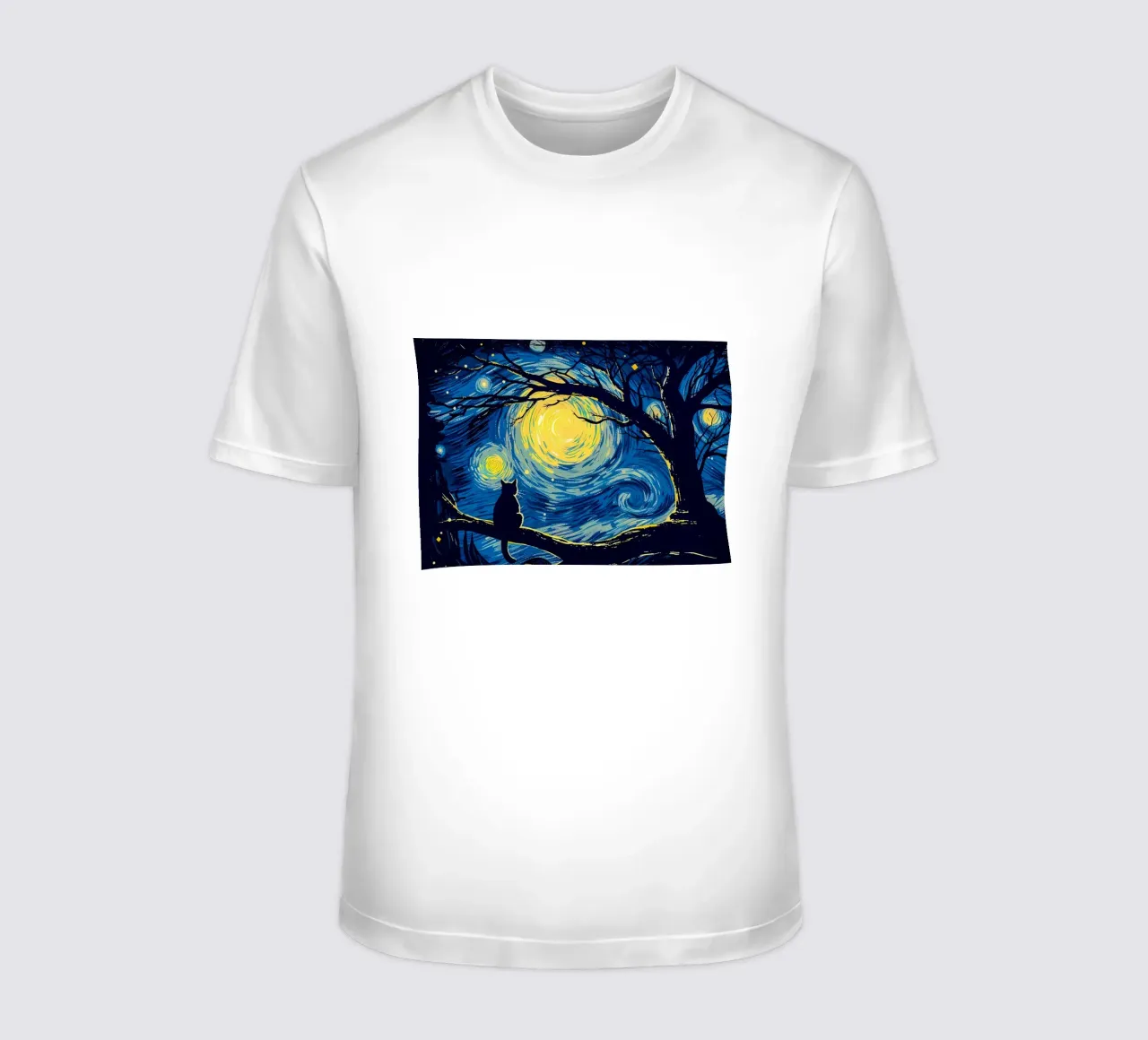 Cat Vangogh t-shirt da Adrian Patel