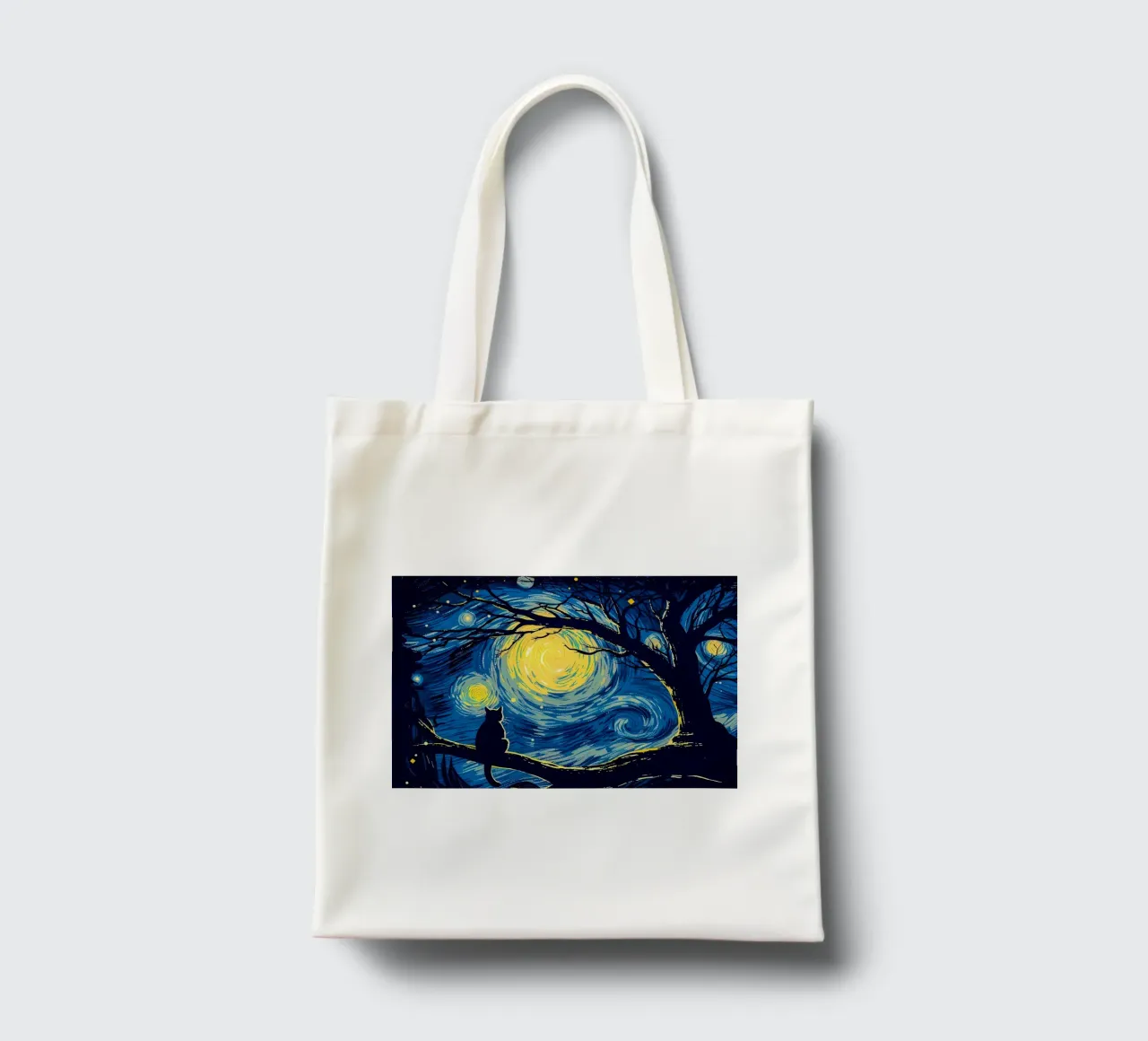 Cat Vangogh borsa in juta da Adrian Patel
