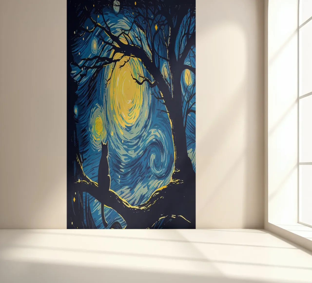 Cat Vangogh photo wallpaper by Adrian Patel
