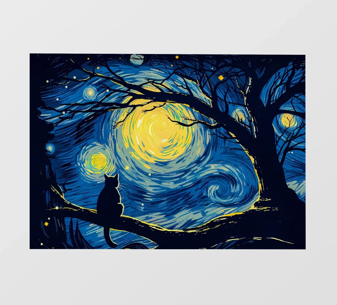 Cat Vangogh telo in pvc da Adrian Patel